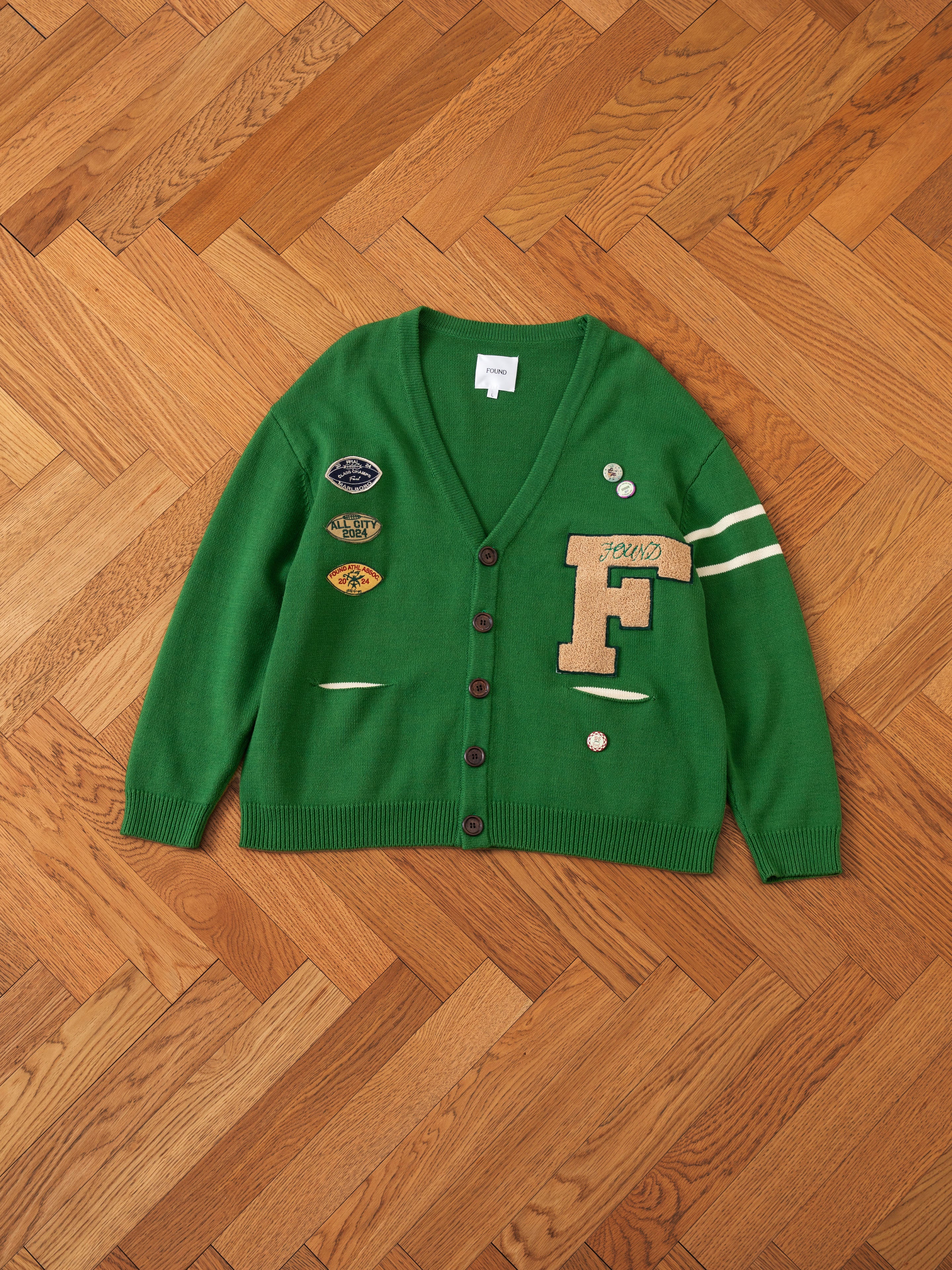 Pineneedle Varsity Knit Cardigan - Image 7