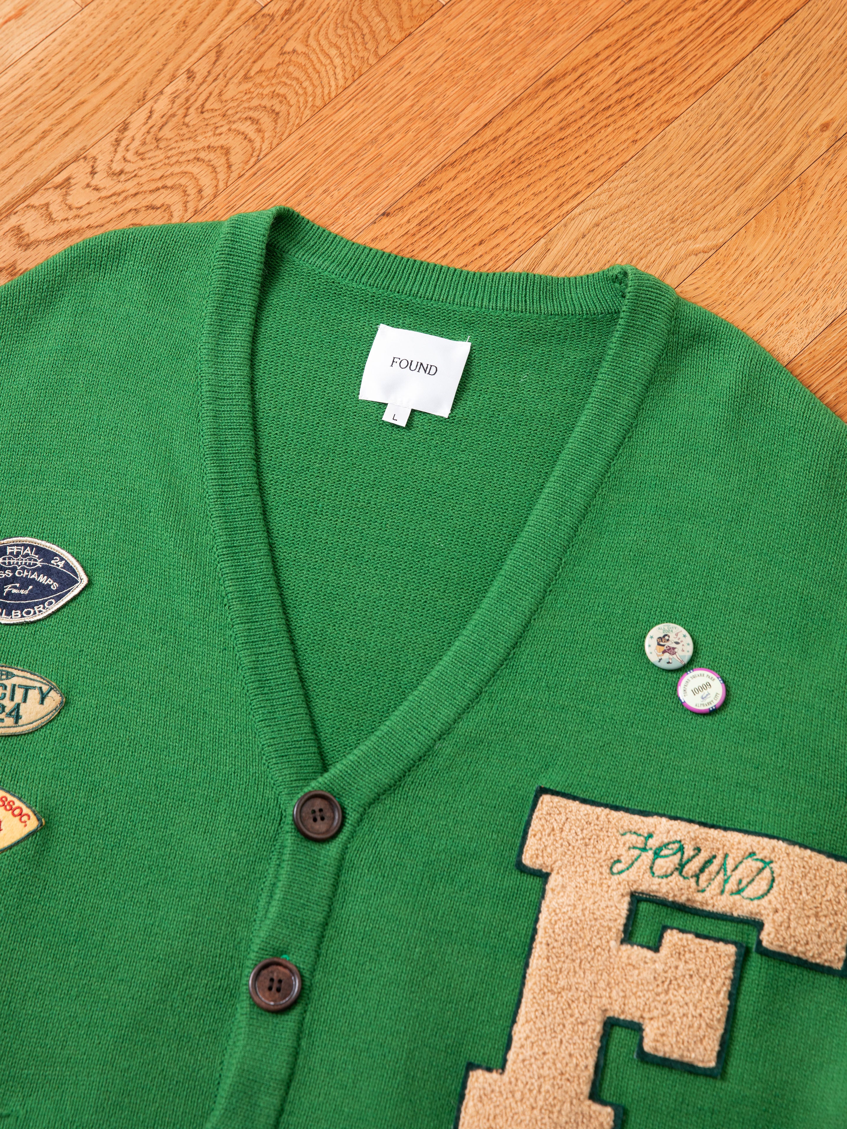 Pineneedle Varsity Knit Cardigan - Image 9