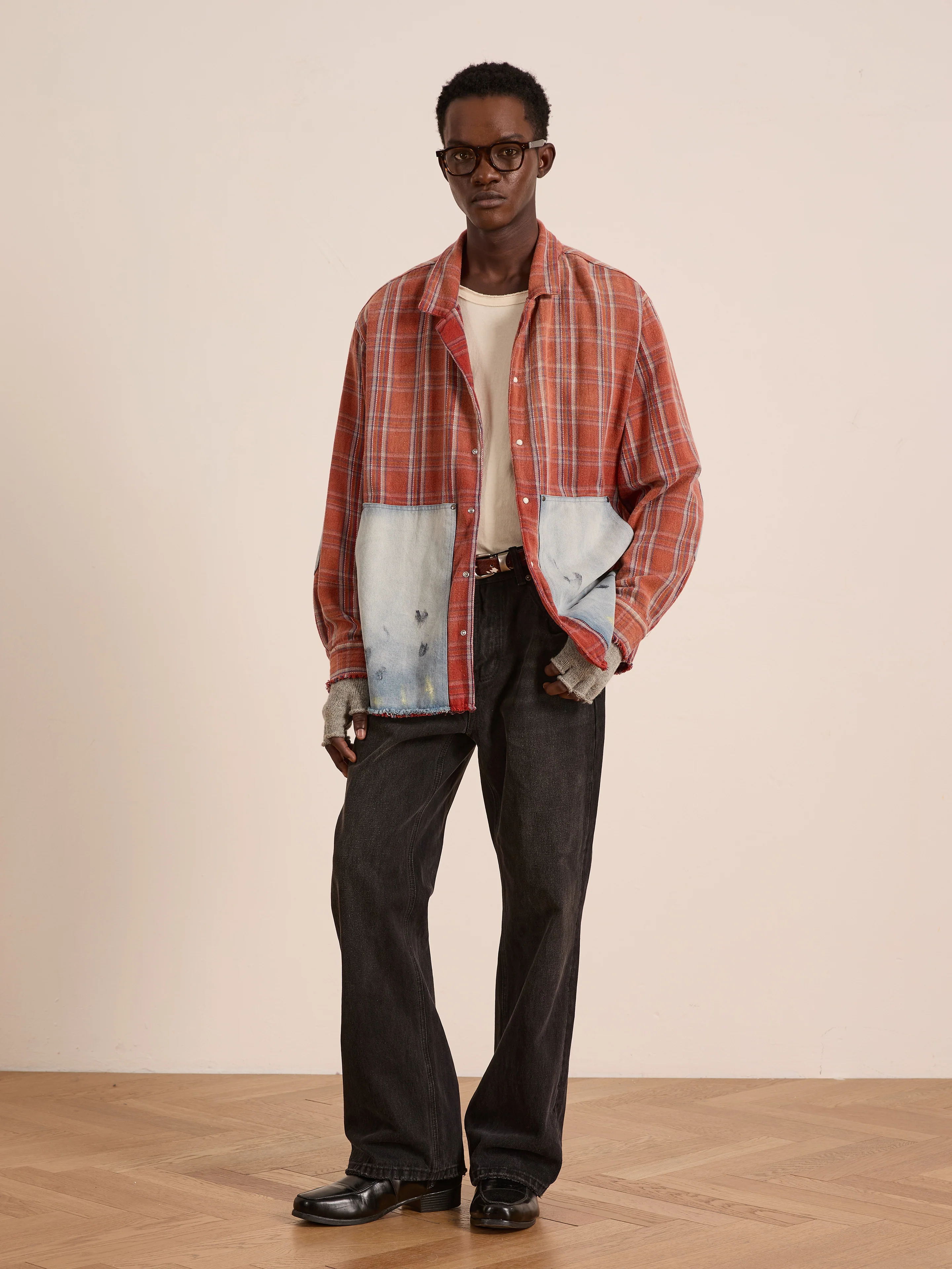 Plaid Denim Shirt - Image 10