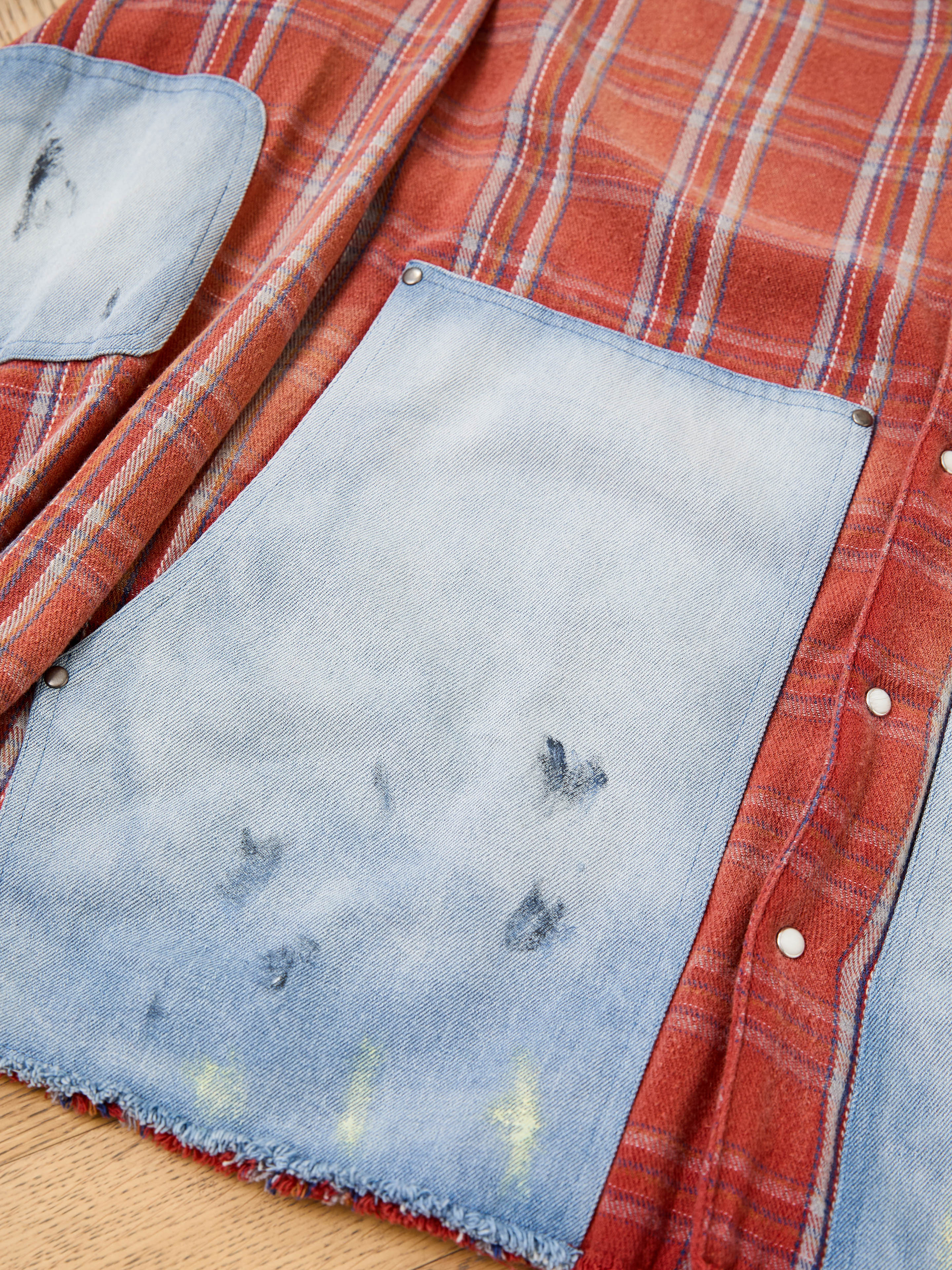 Plaid Denim Shirt - Image 14