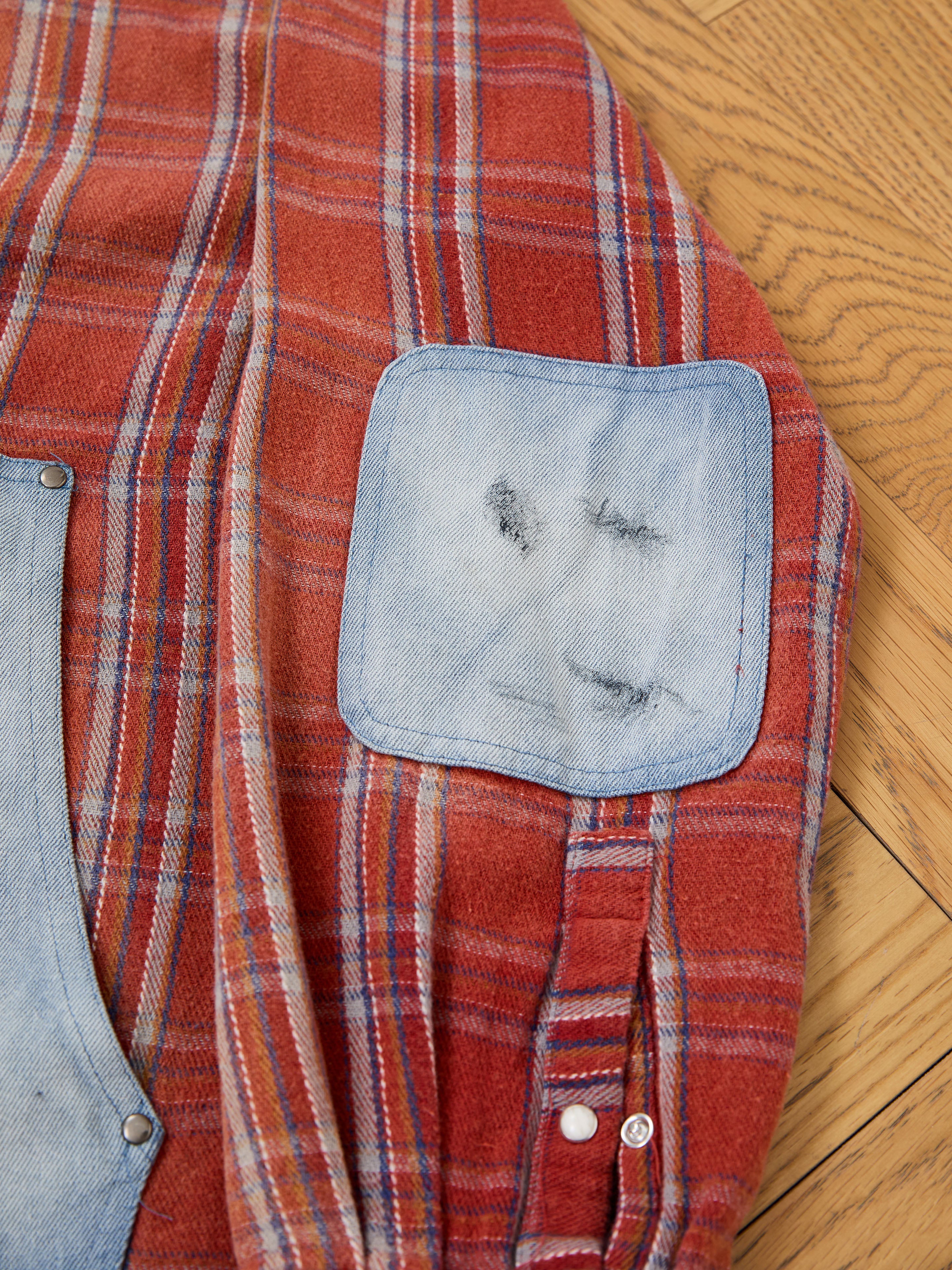Plaid Denim Shirt - Image 16
