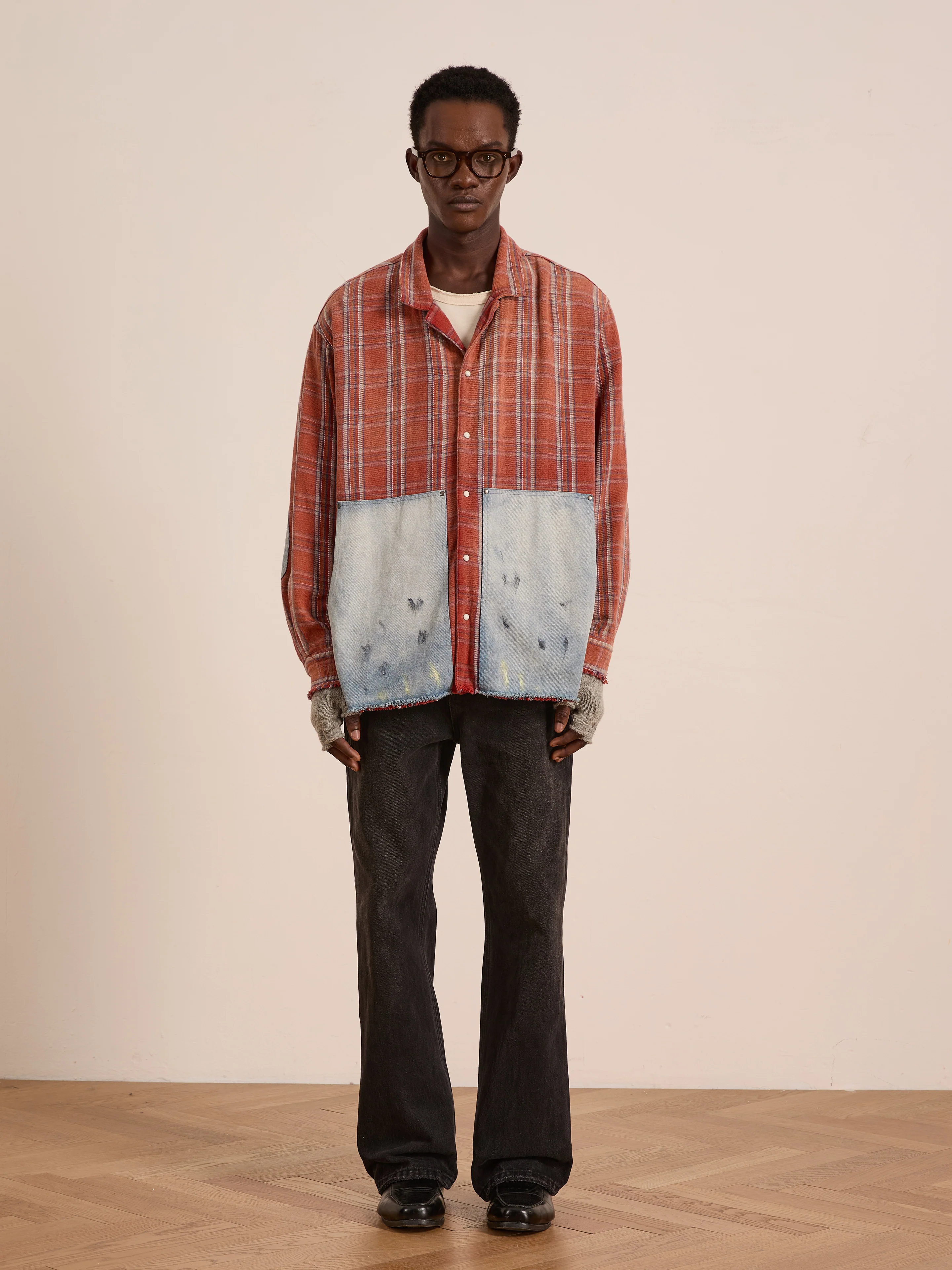 Plaid Denim Shirt - Image 9