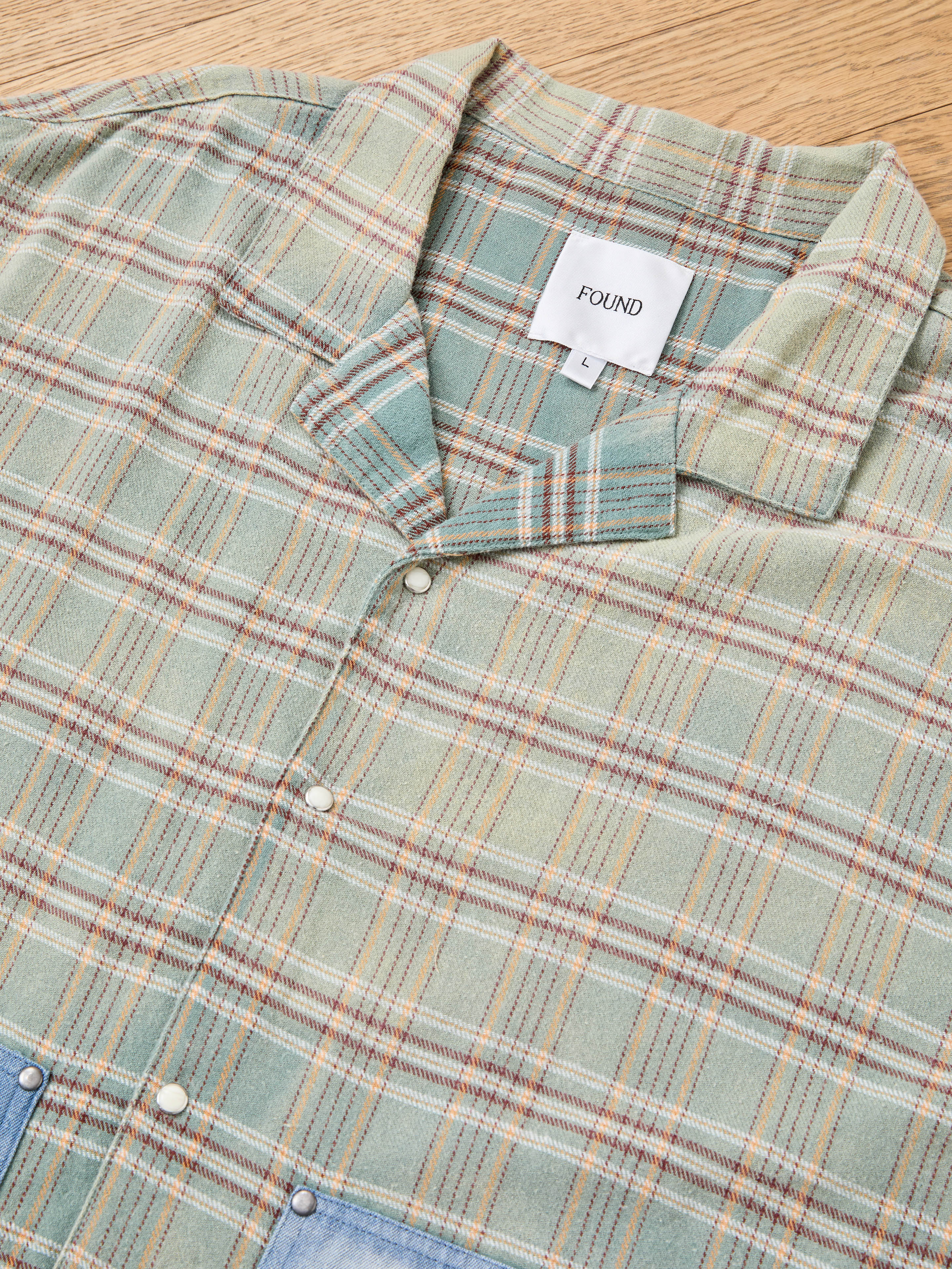 Plaid Denim Shirt - Image 11