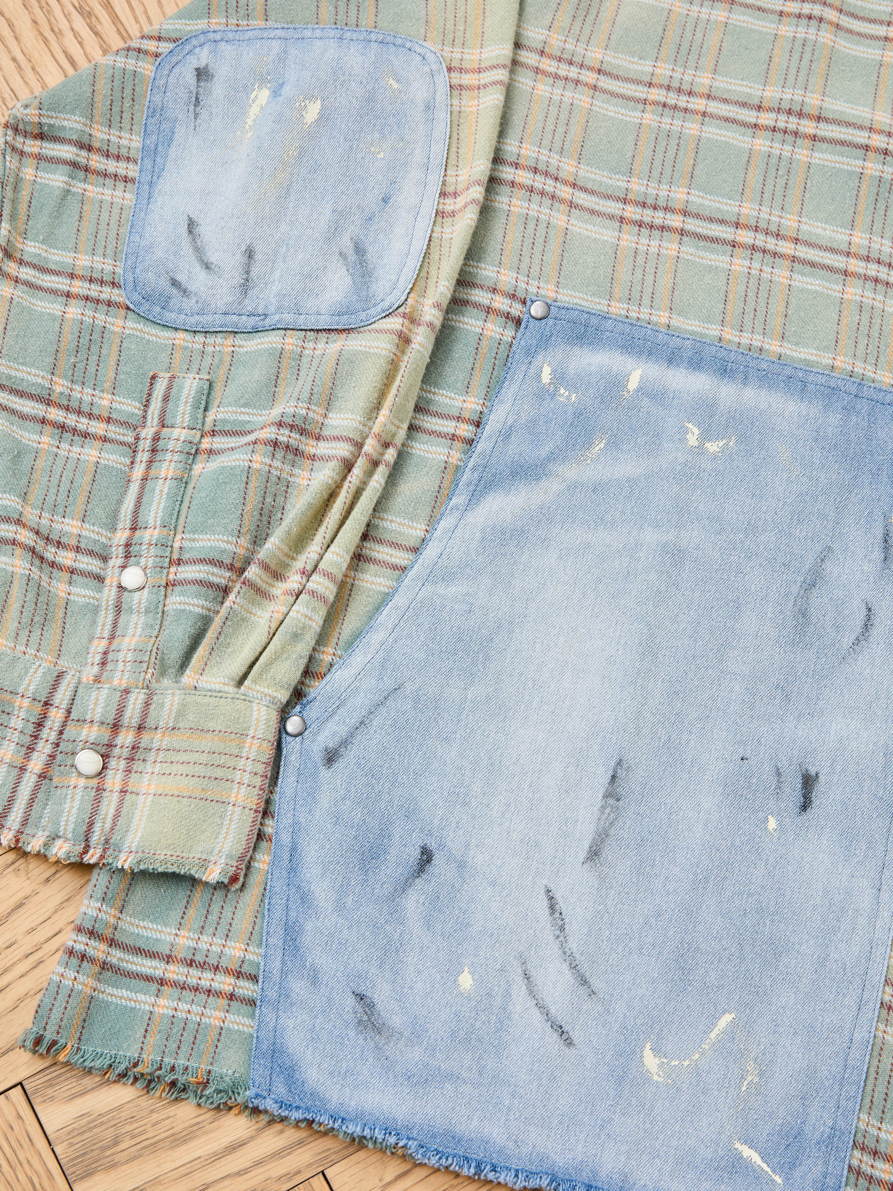 Plaid Denim Shirt - Image 12