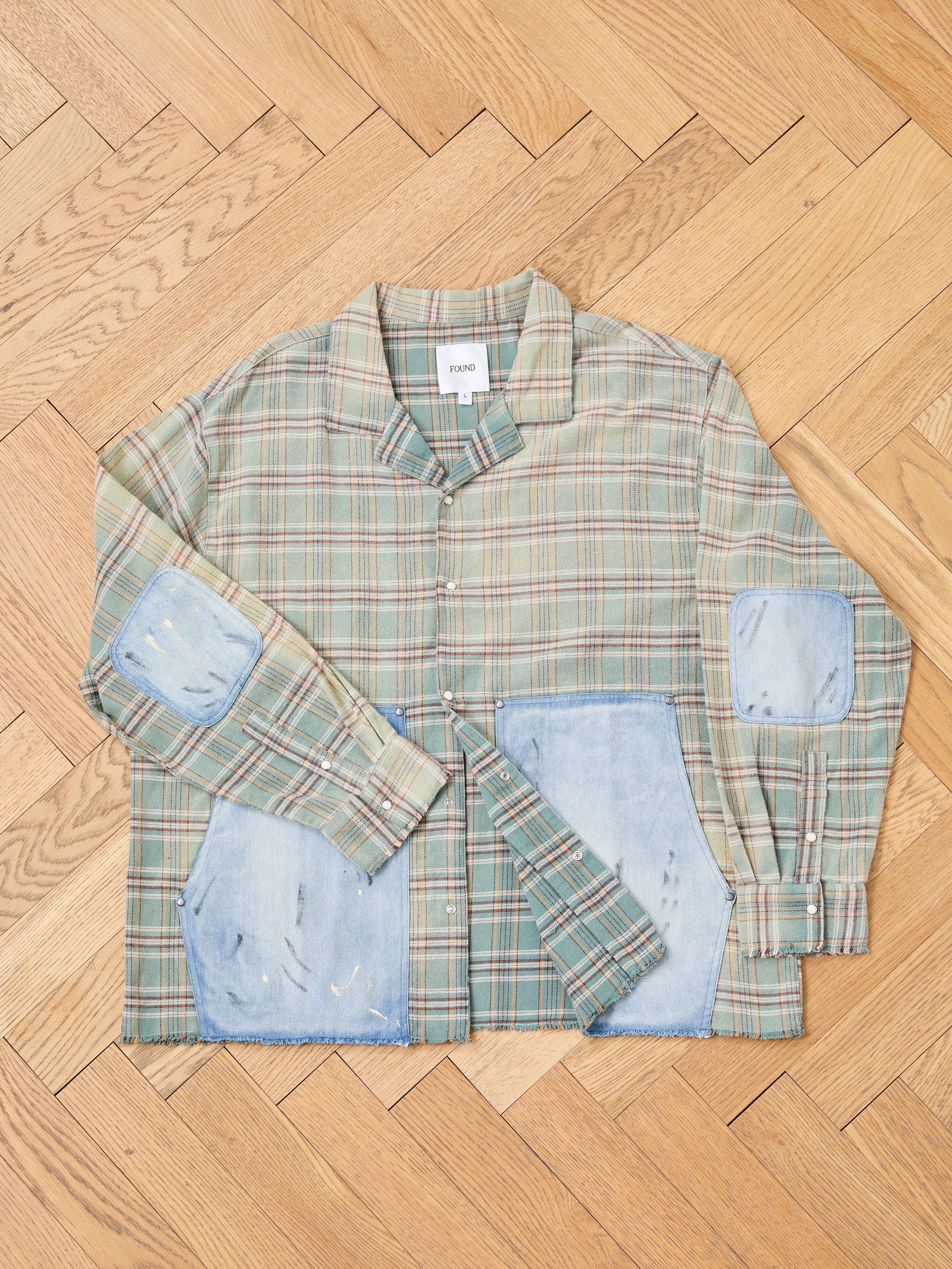 Plaid Denim Shirt - Image 13