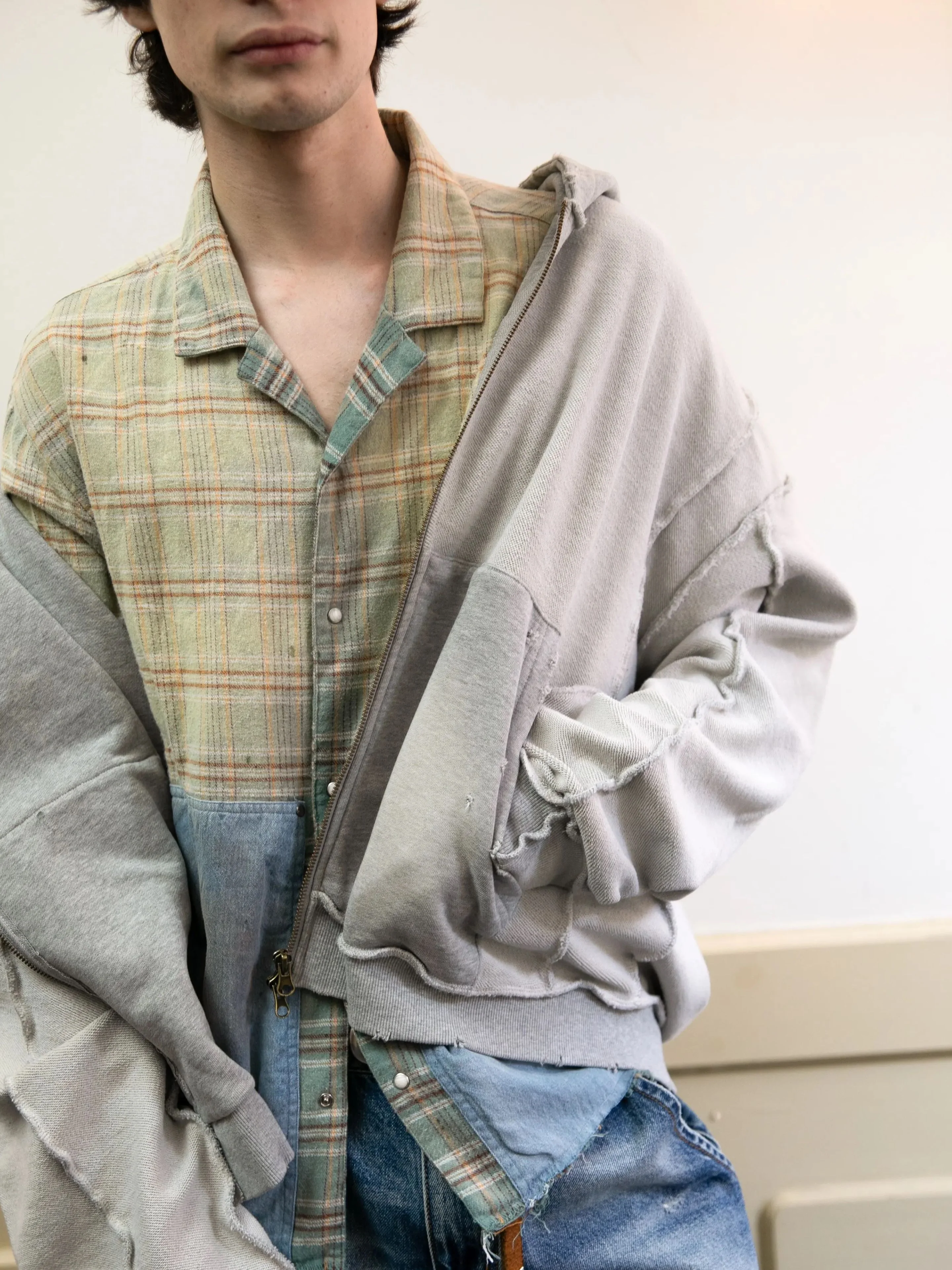 Plaid Denim Shirt - Image 2