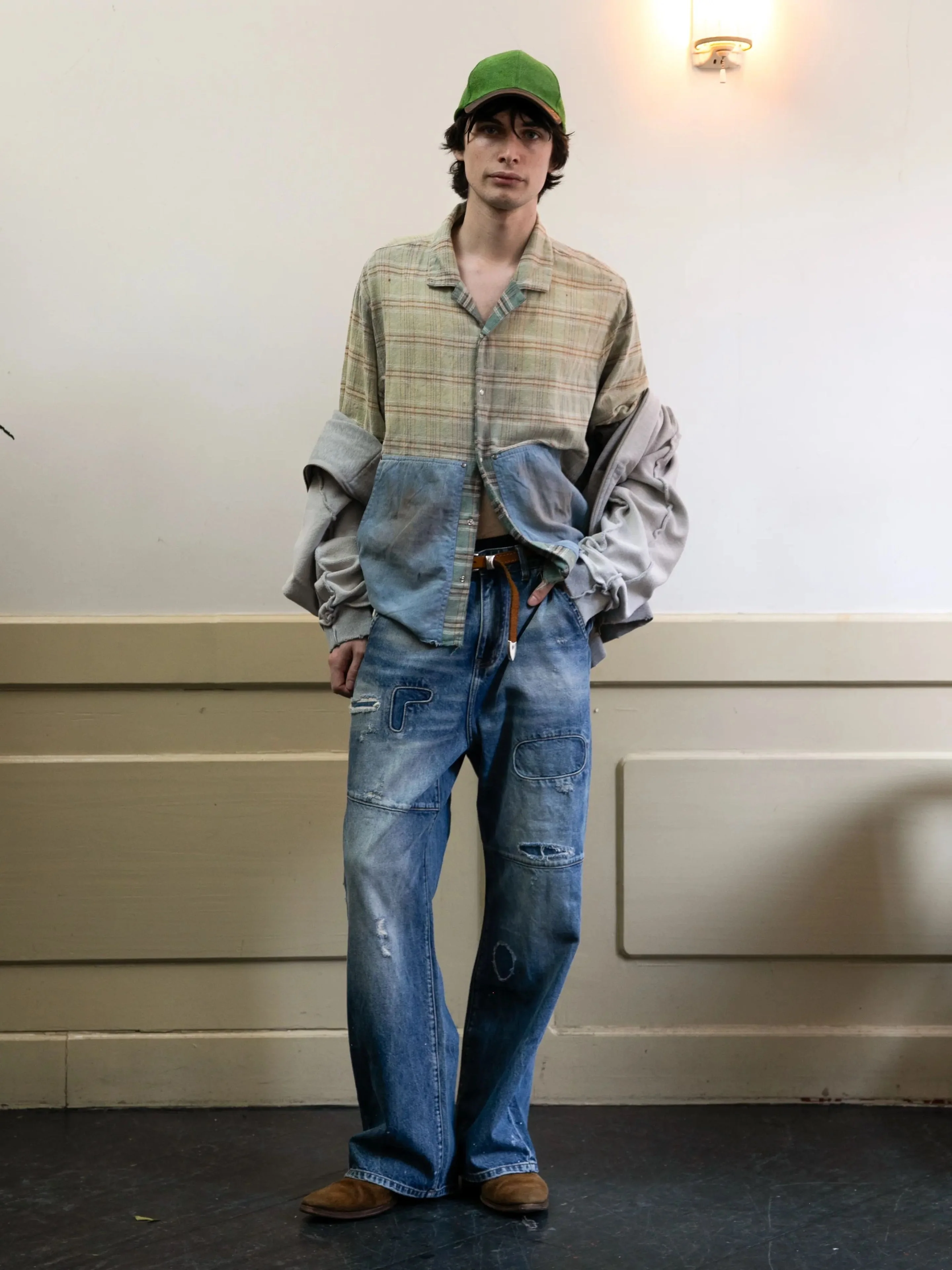 Plaid Denim Shirt - Image 5