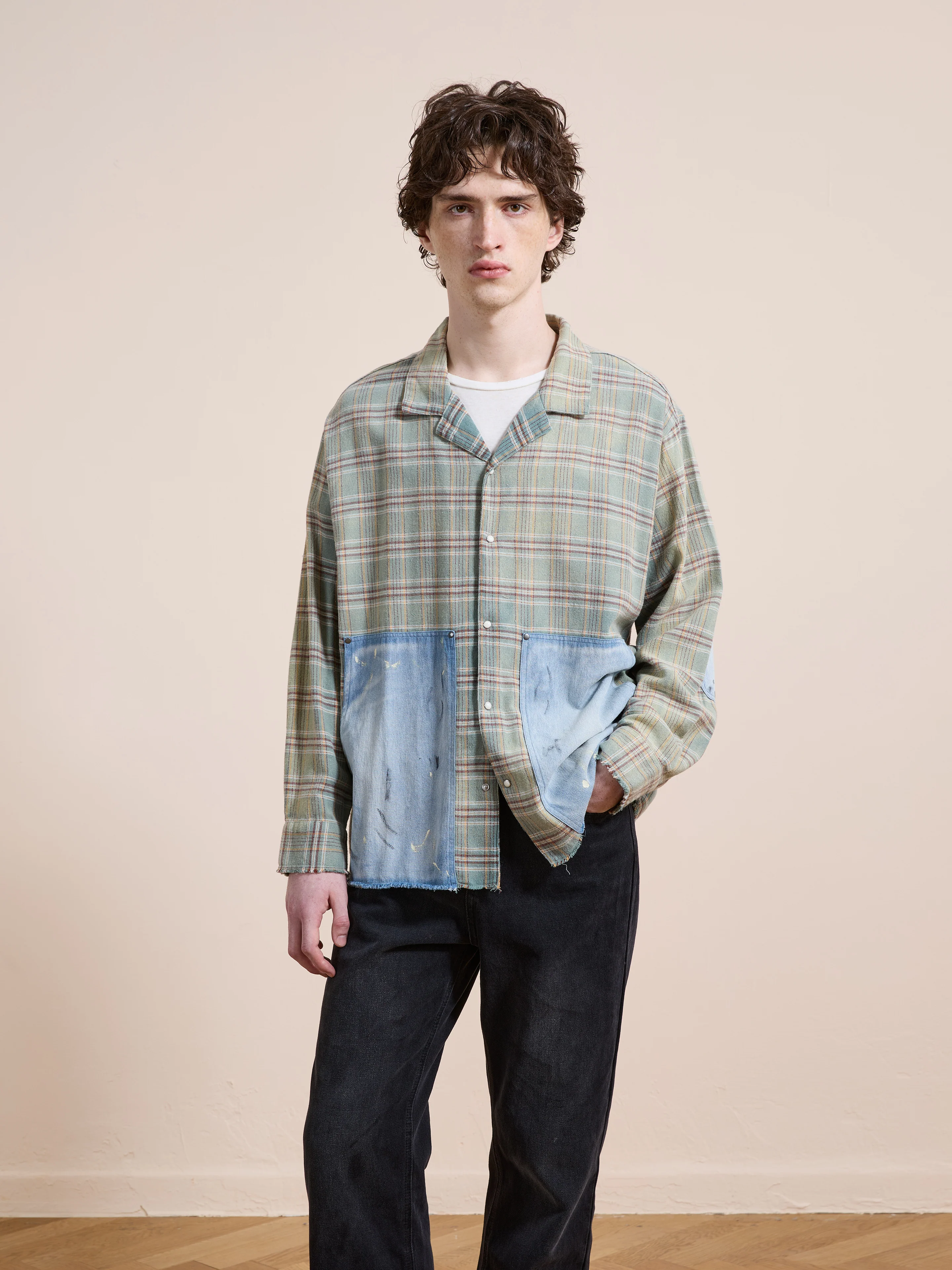 Plaid Denim Shirt - Image 8