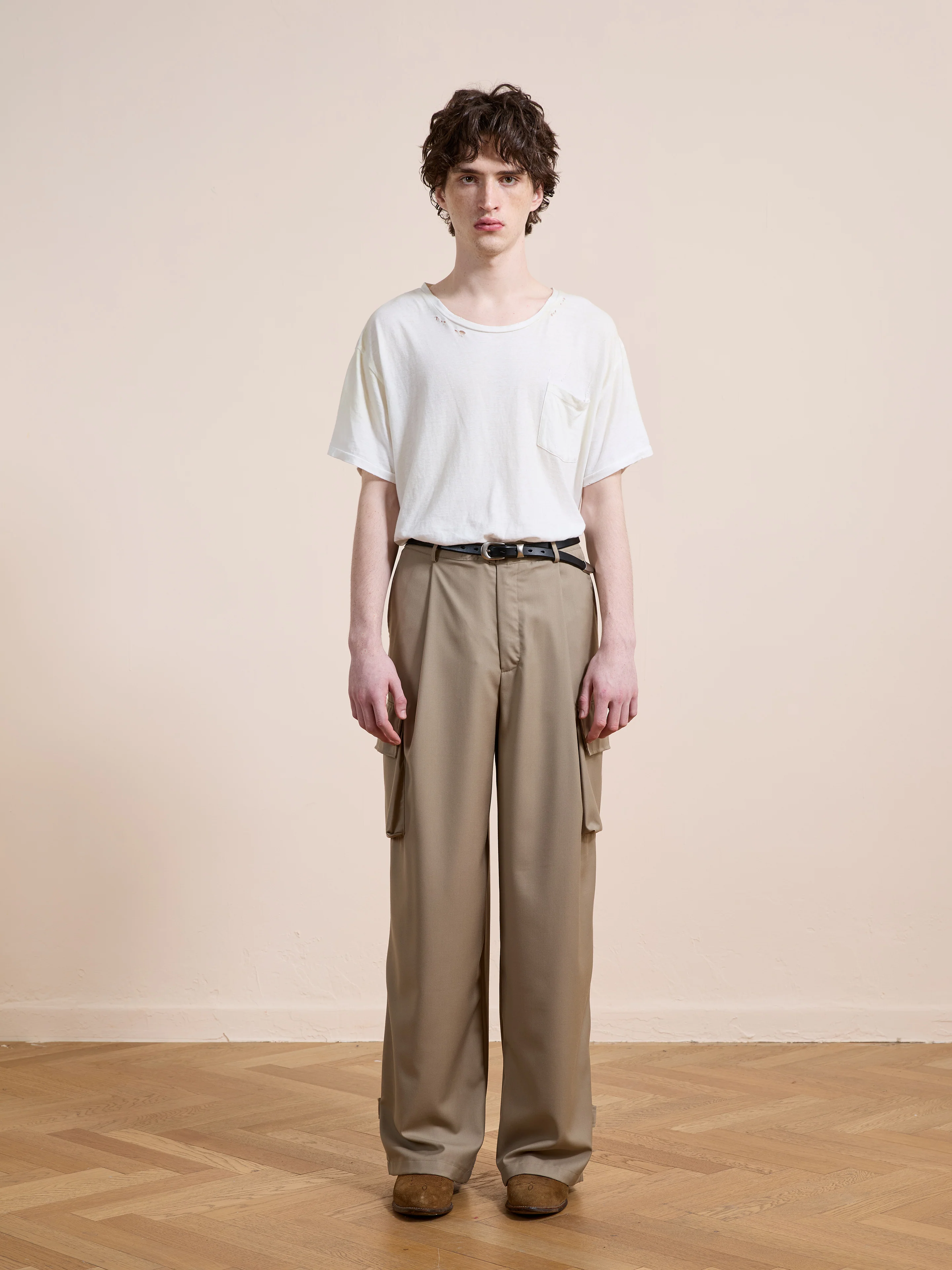 Pleated Cargo Pants - Image 3