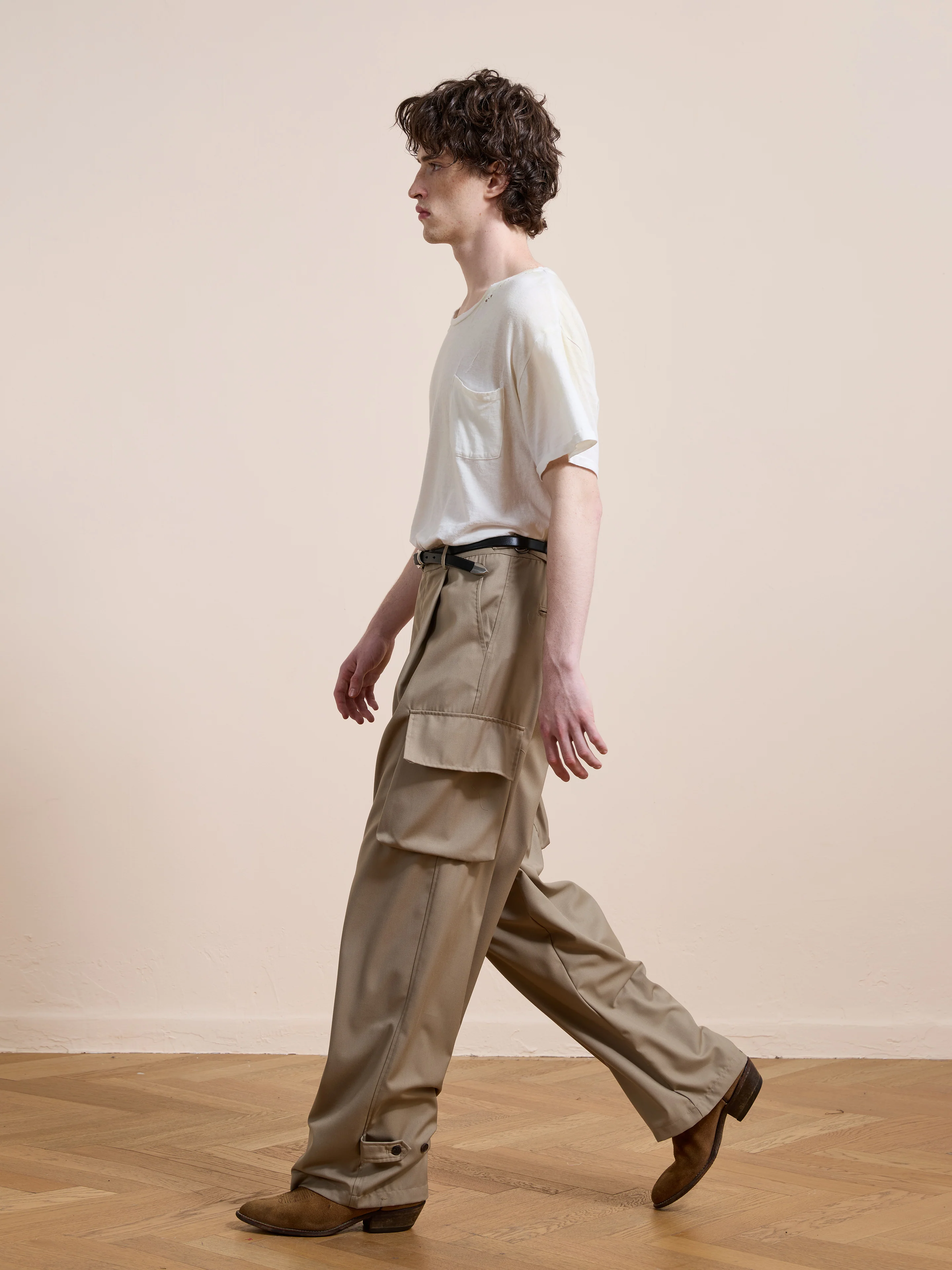 Pleated Cargo Pants - Image 7