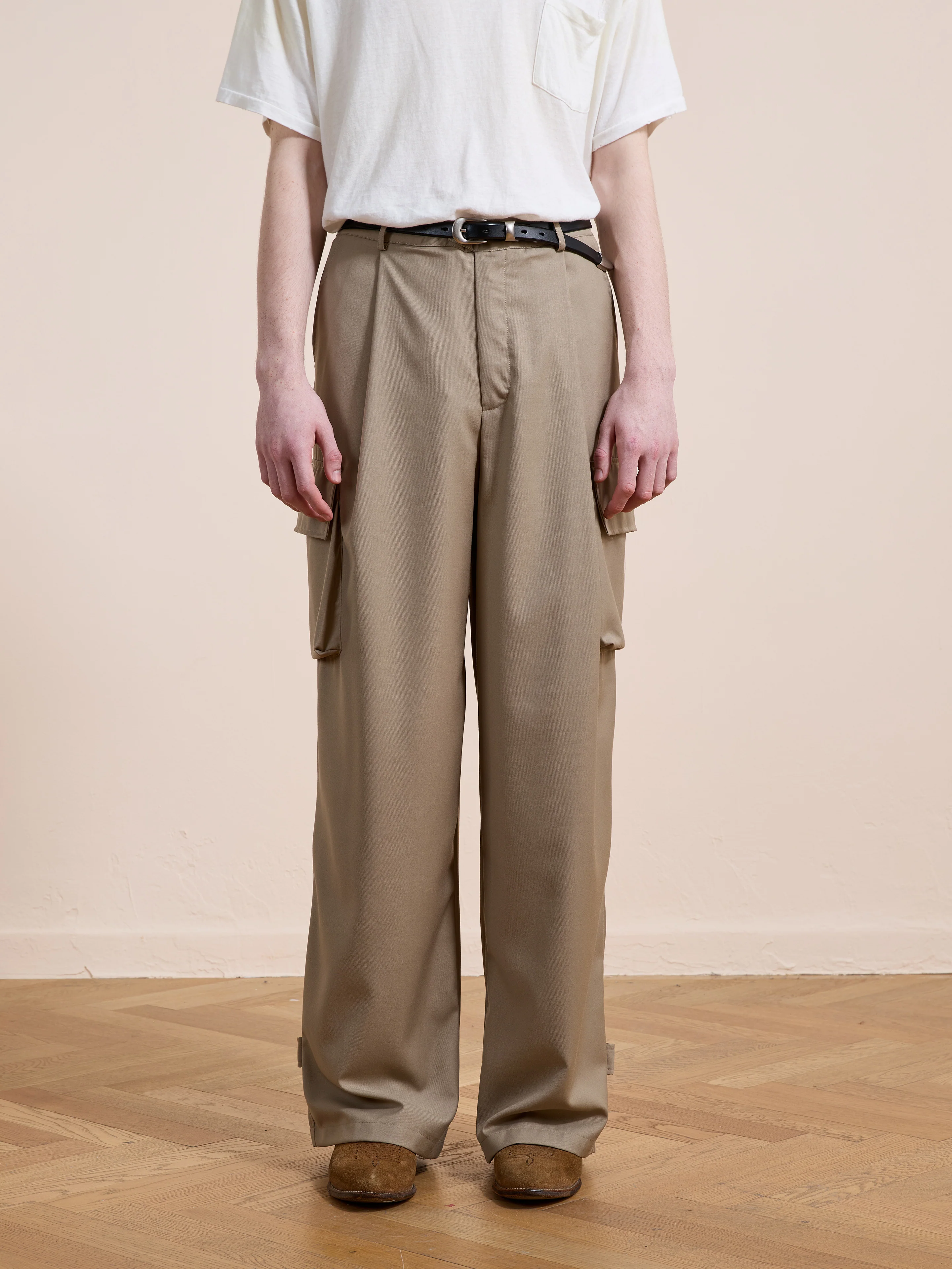 Pleated Cargo Pants - Image 8