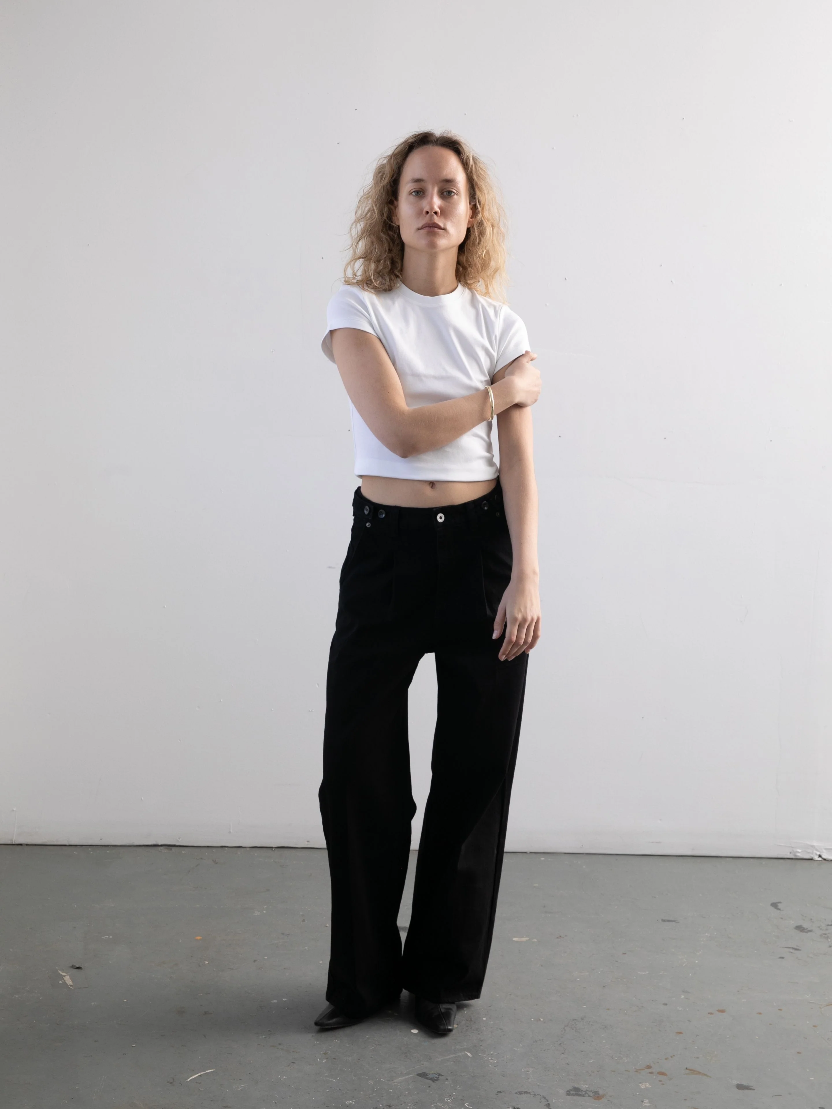 Pleated Relaxed Fit Jeans - Image 2