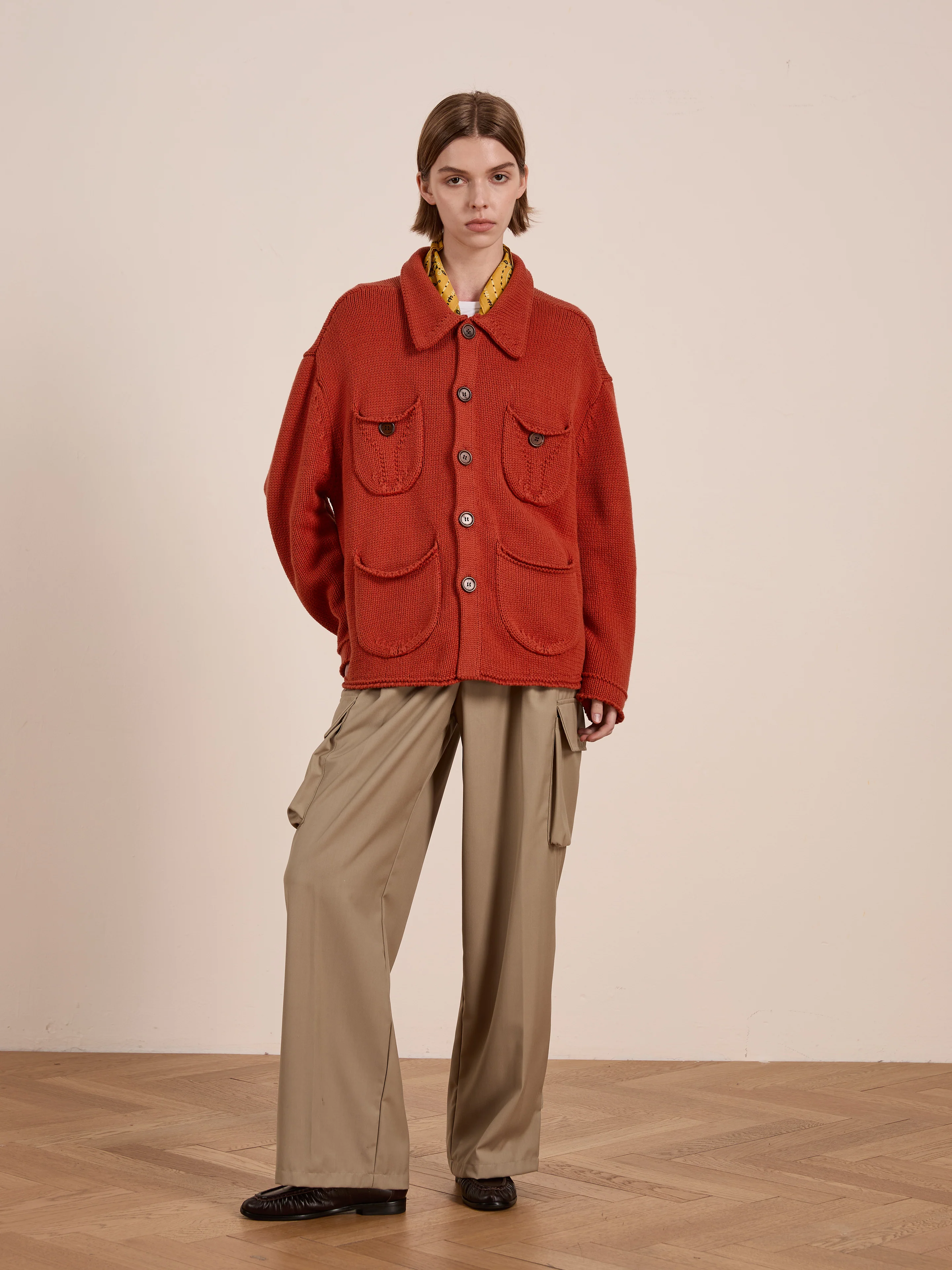 Hunter Knit Collared Cardigan - Image 8