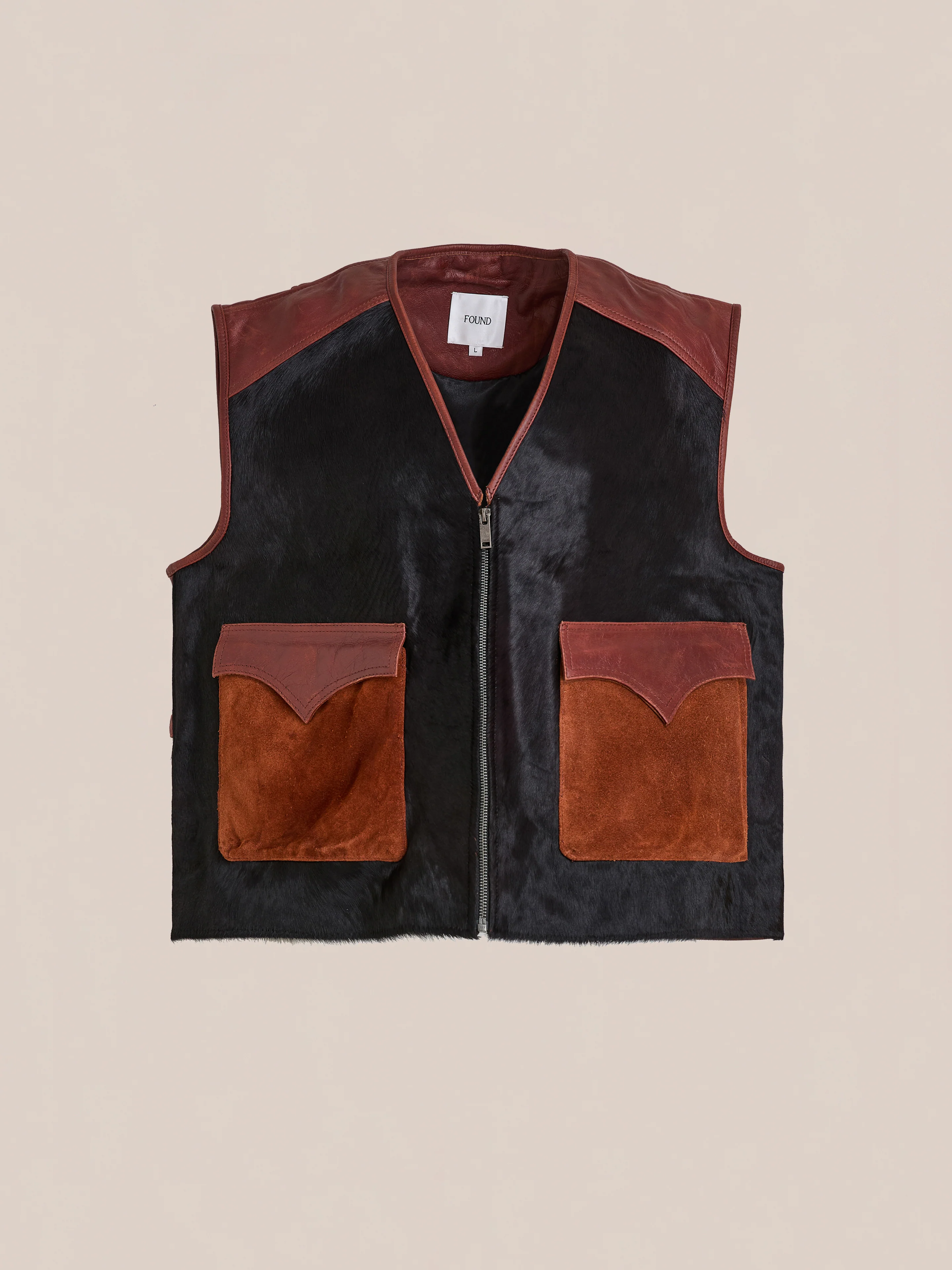 Fur Western Leather Vest - Image 14