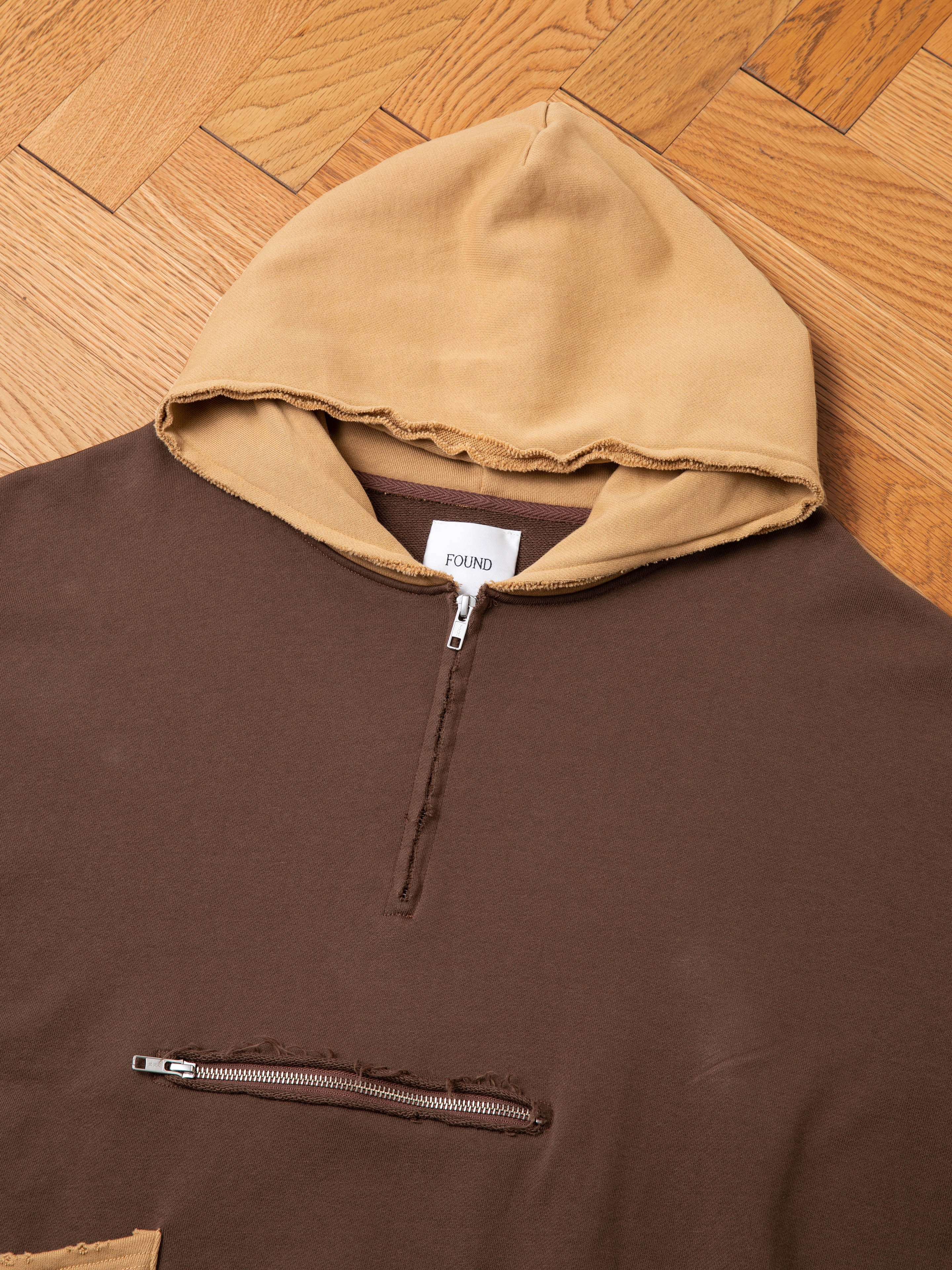Quarter Zip Two Tone Hoodie - Image 9