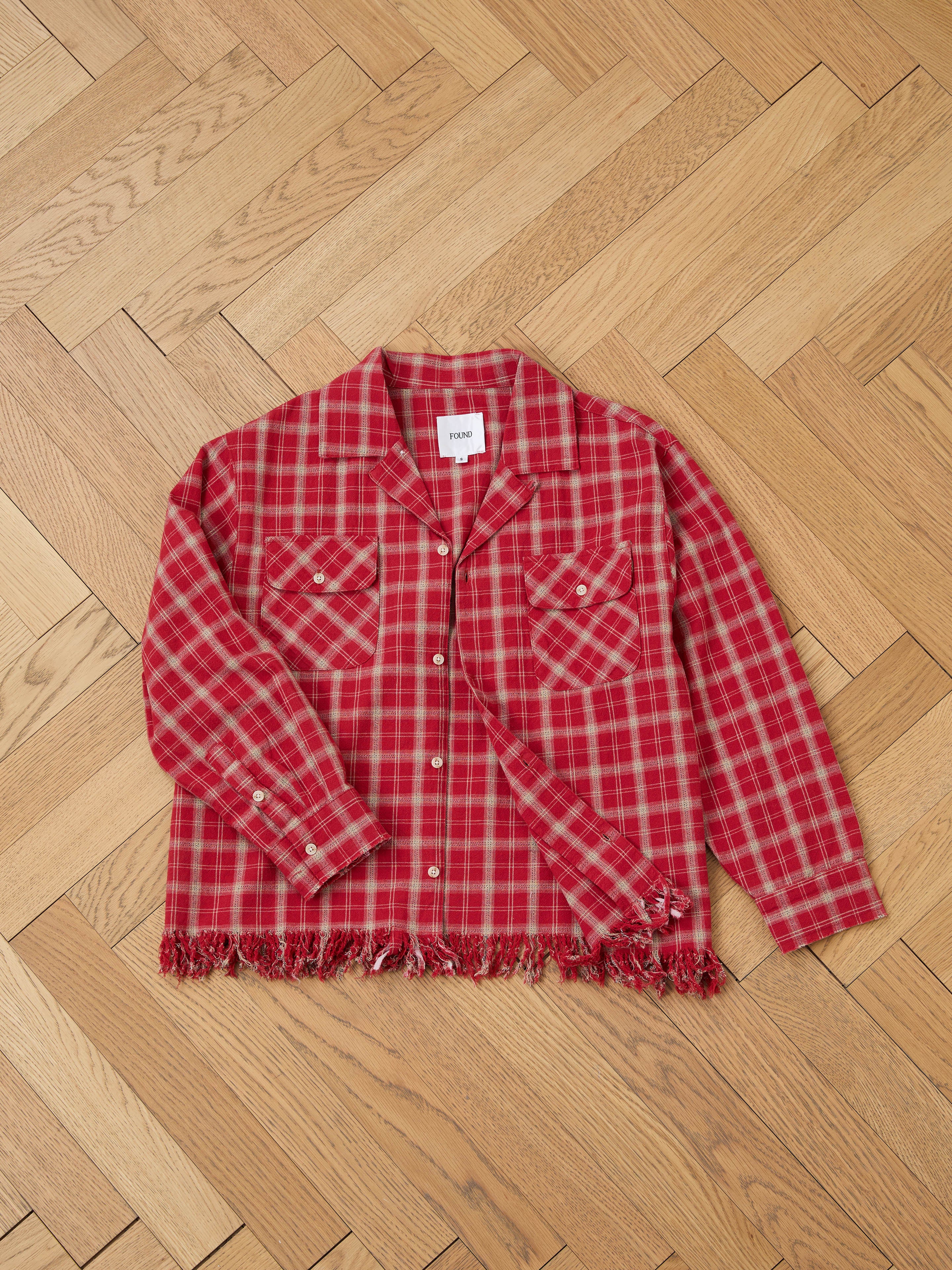 Raw Cut Fringe Plaid Camp Shirt - Image 10