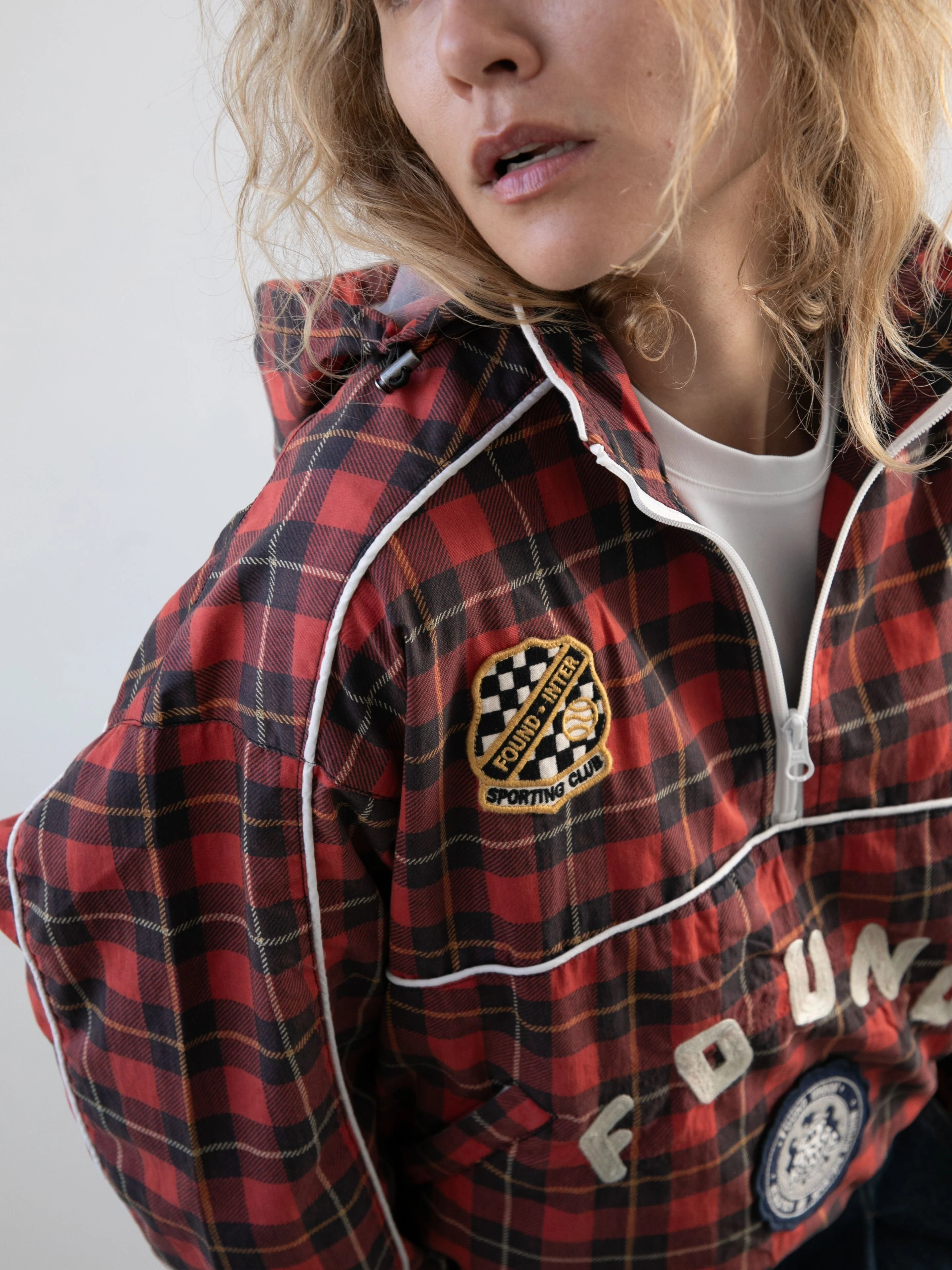 Red Plaid Track Jacket - Image 11