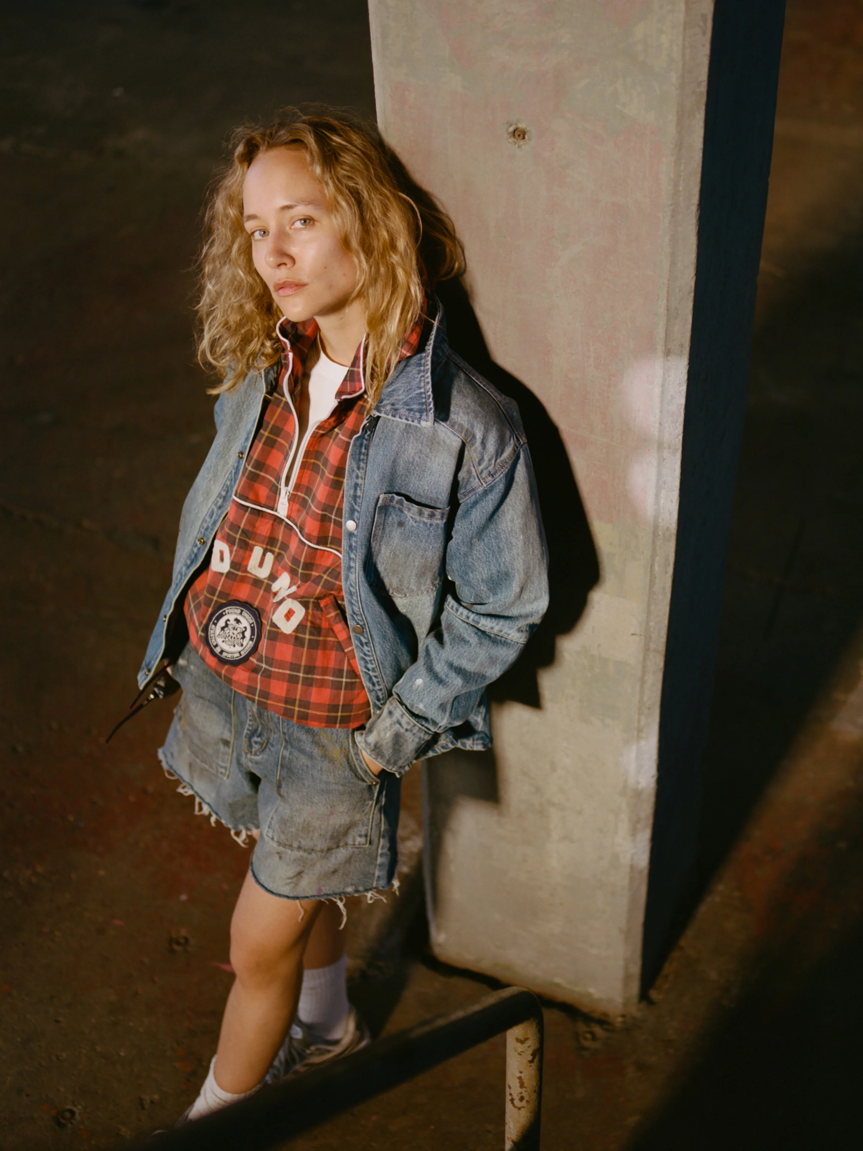 Red Plaid Track Jacket - Image 3