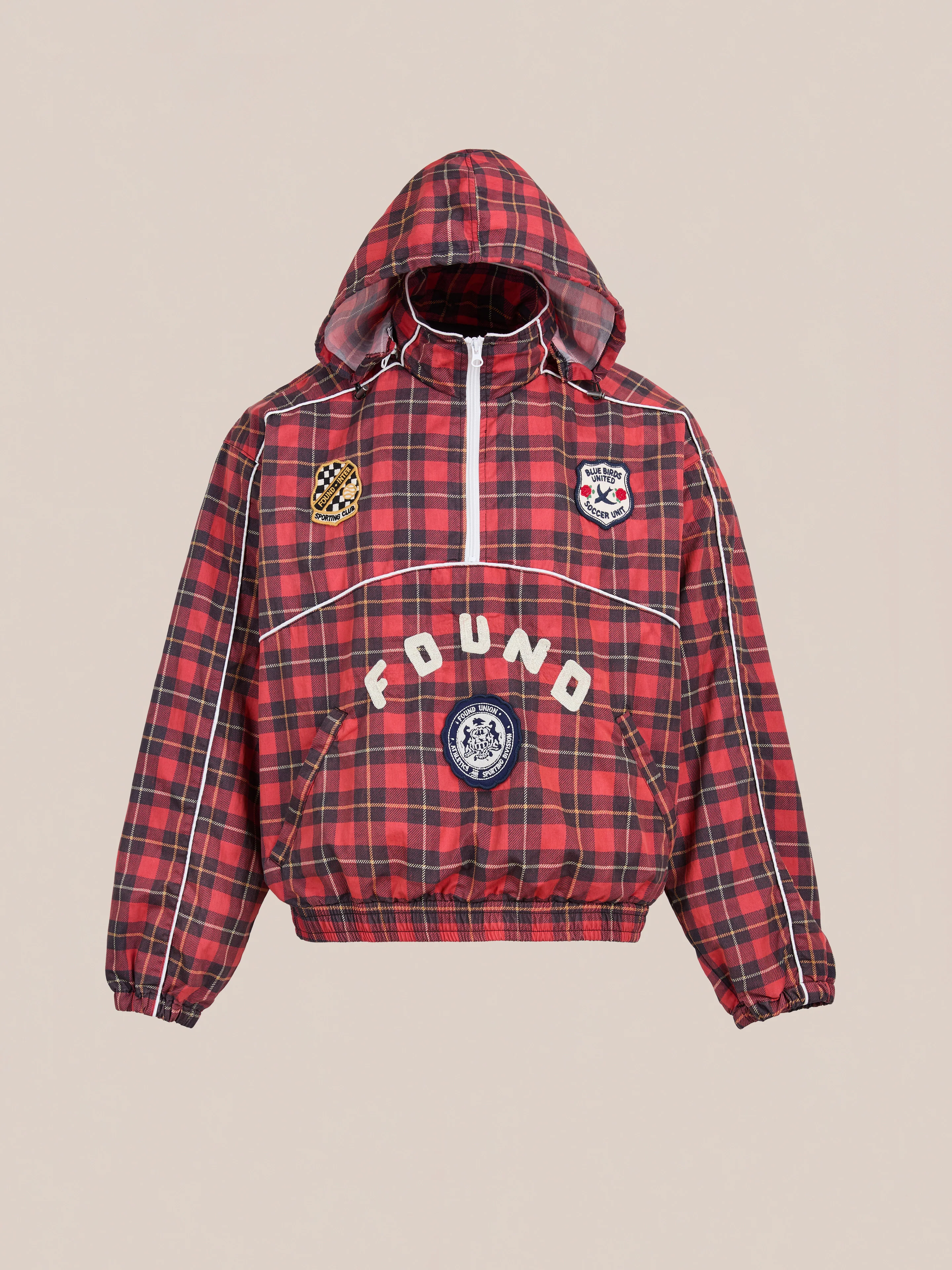 Red Plaid Track Jacket - Image 4