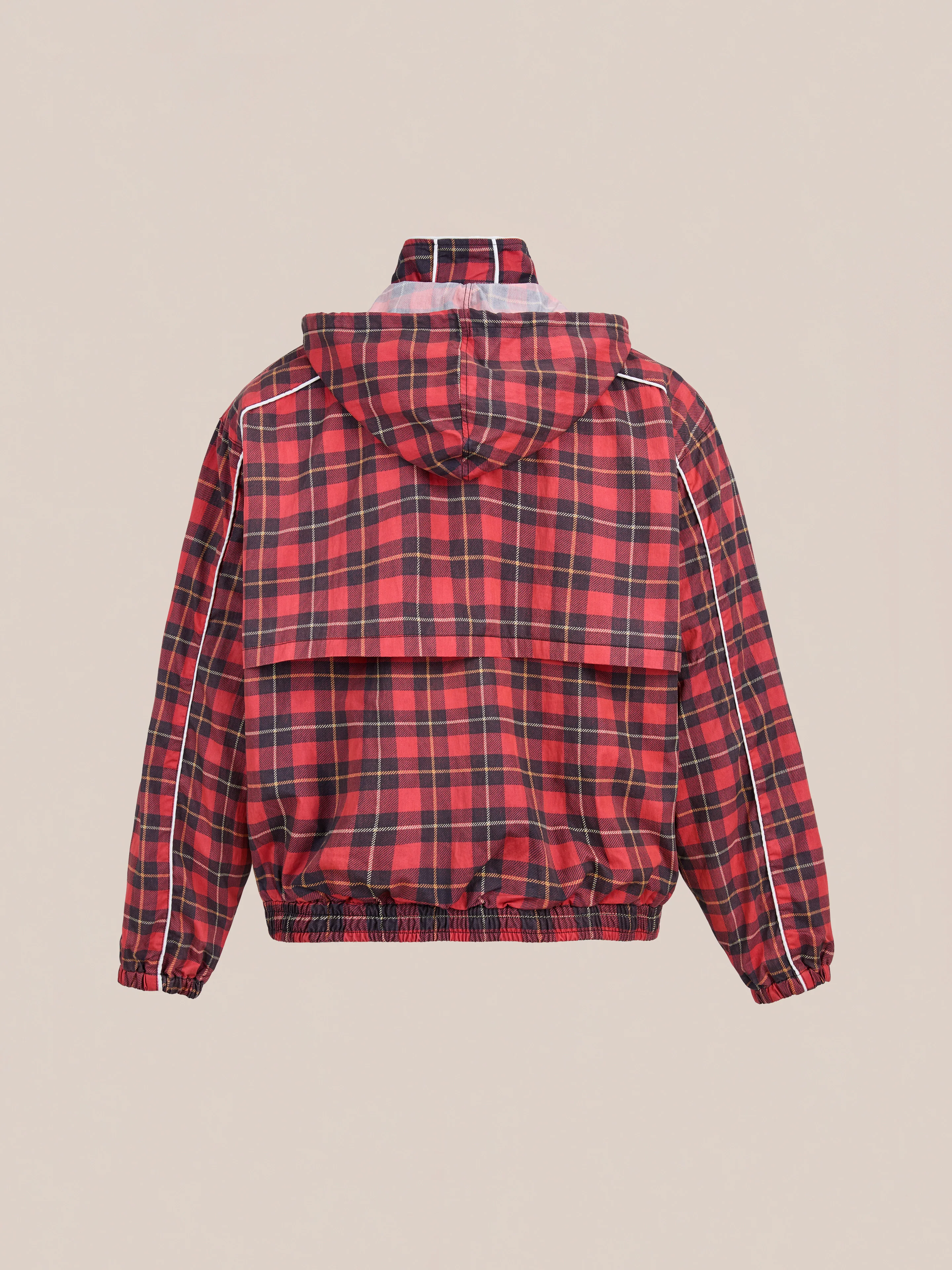 Red Plaid Track Jacket - Image 5