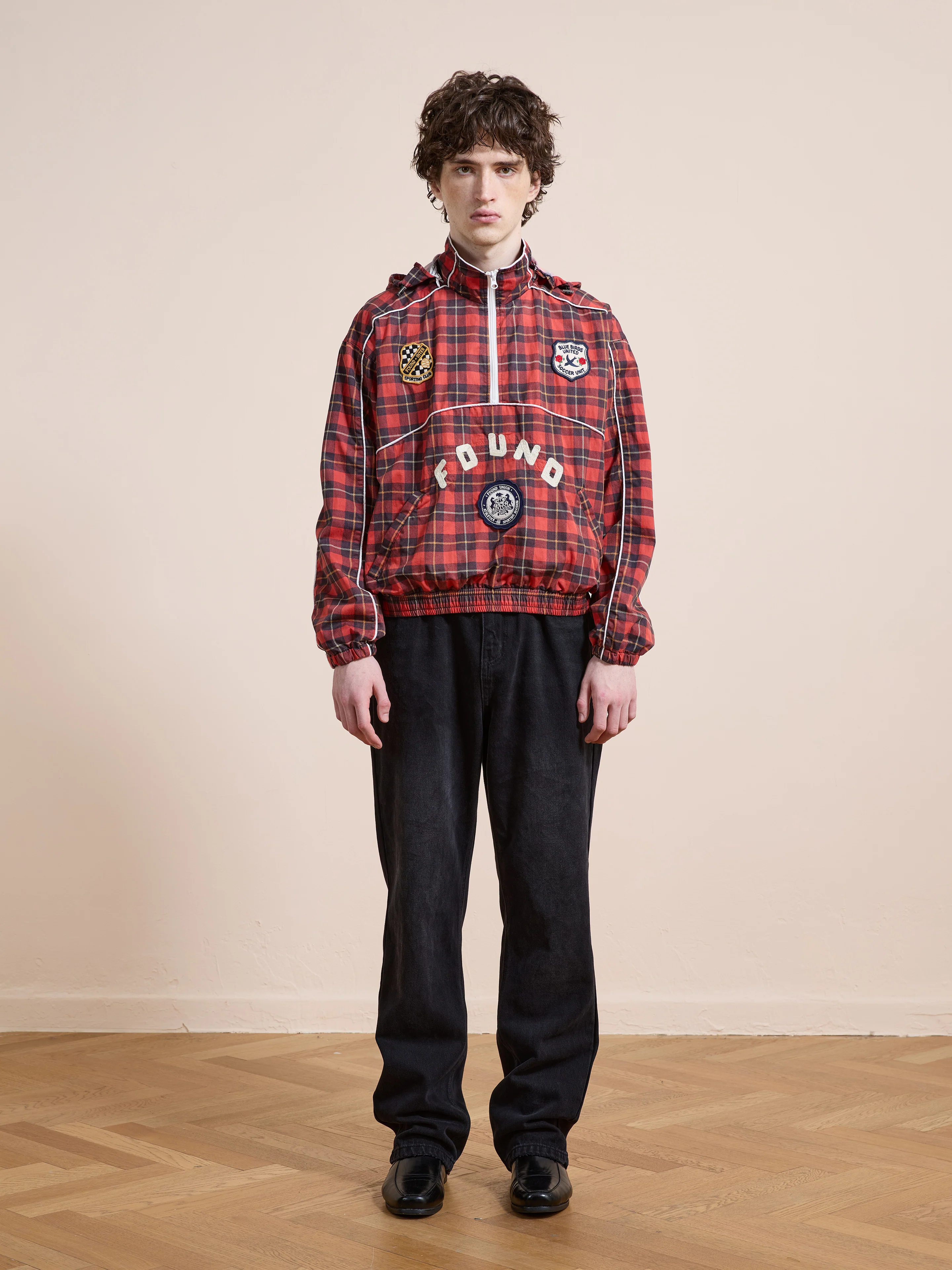 Red Plaid Track Jacket - Image 7