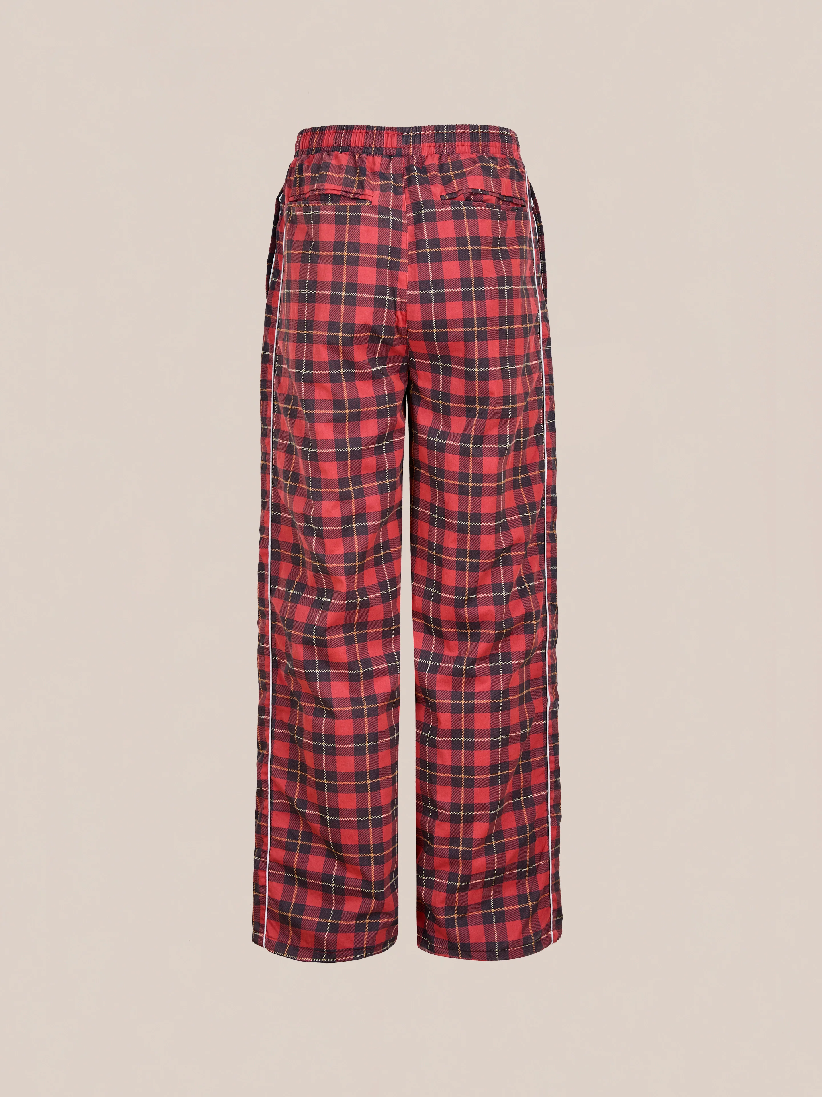 Red Plaid Track Pants - Image 4