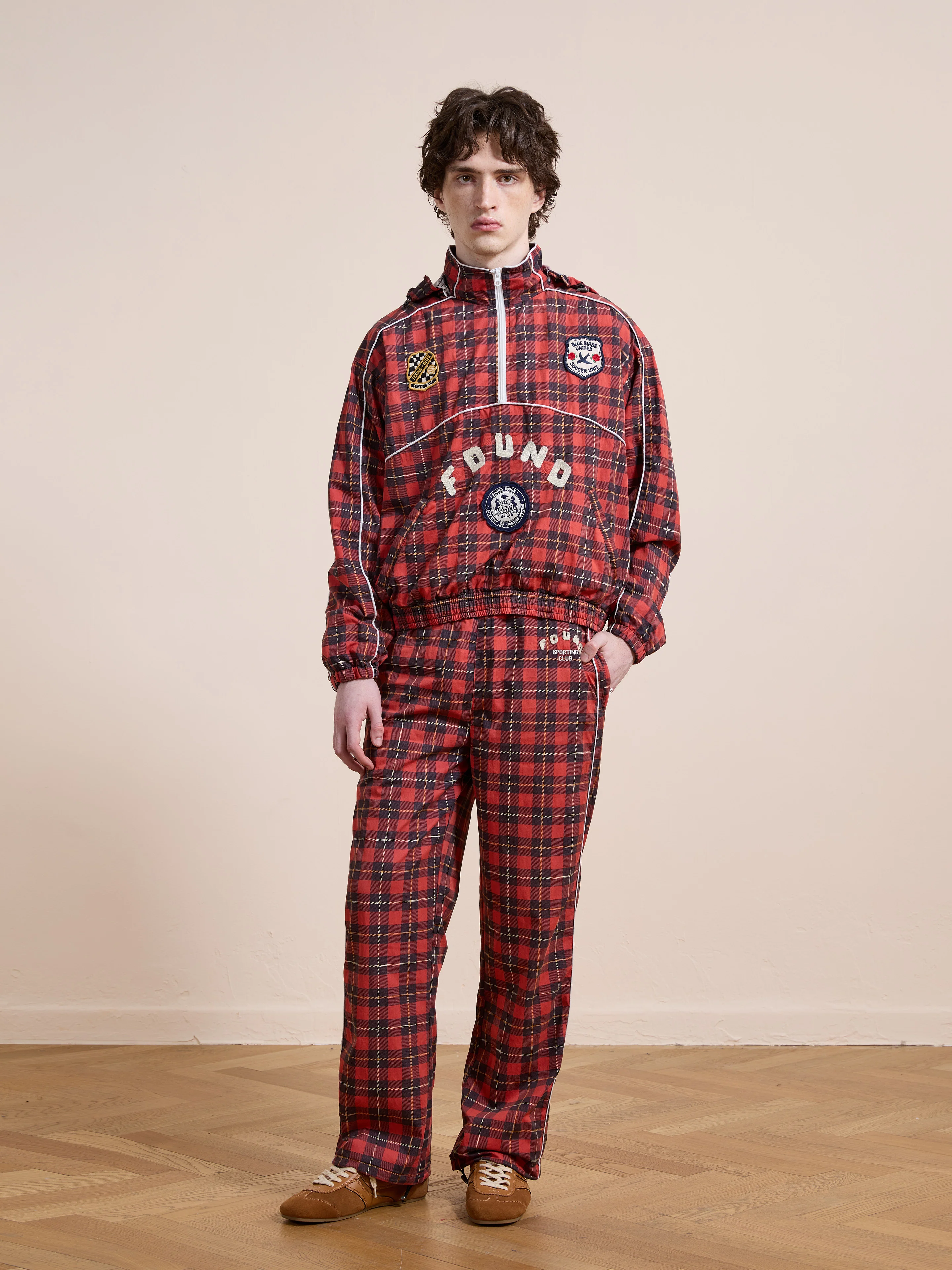 Red Plaid Track Pants - Image 7