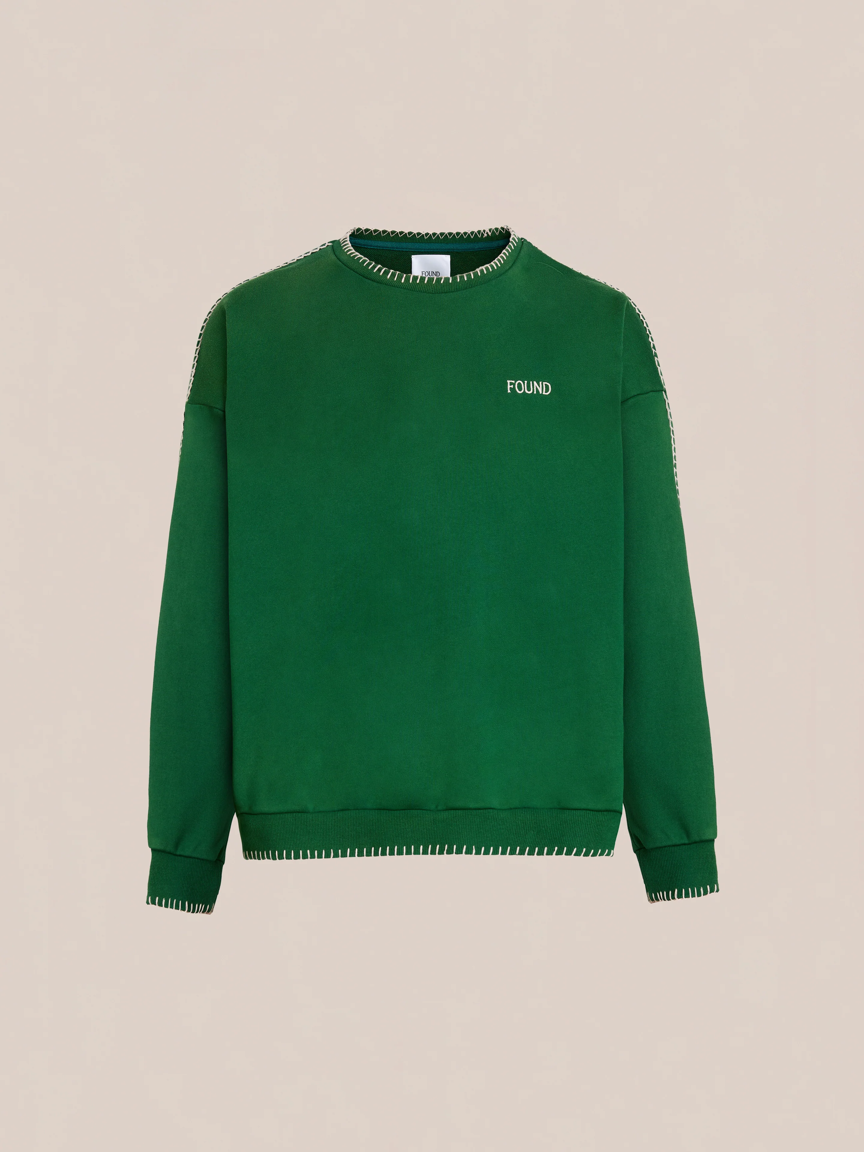 Stitched Border Distressed Crewneck - Image 5