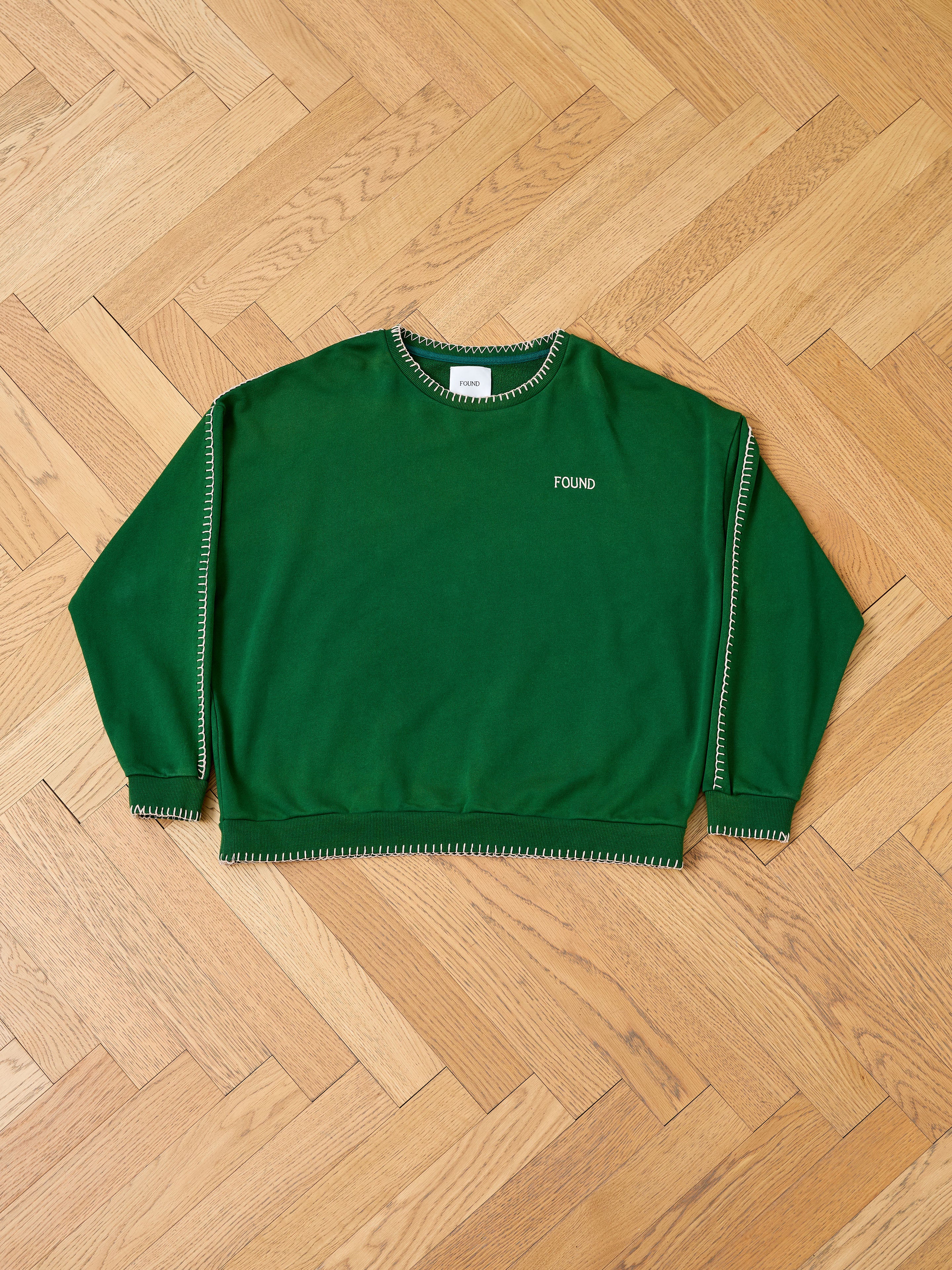 Stitched Border Distressed Crewneck - Image 7