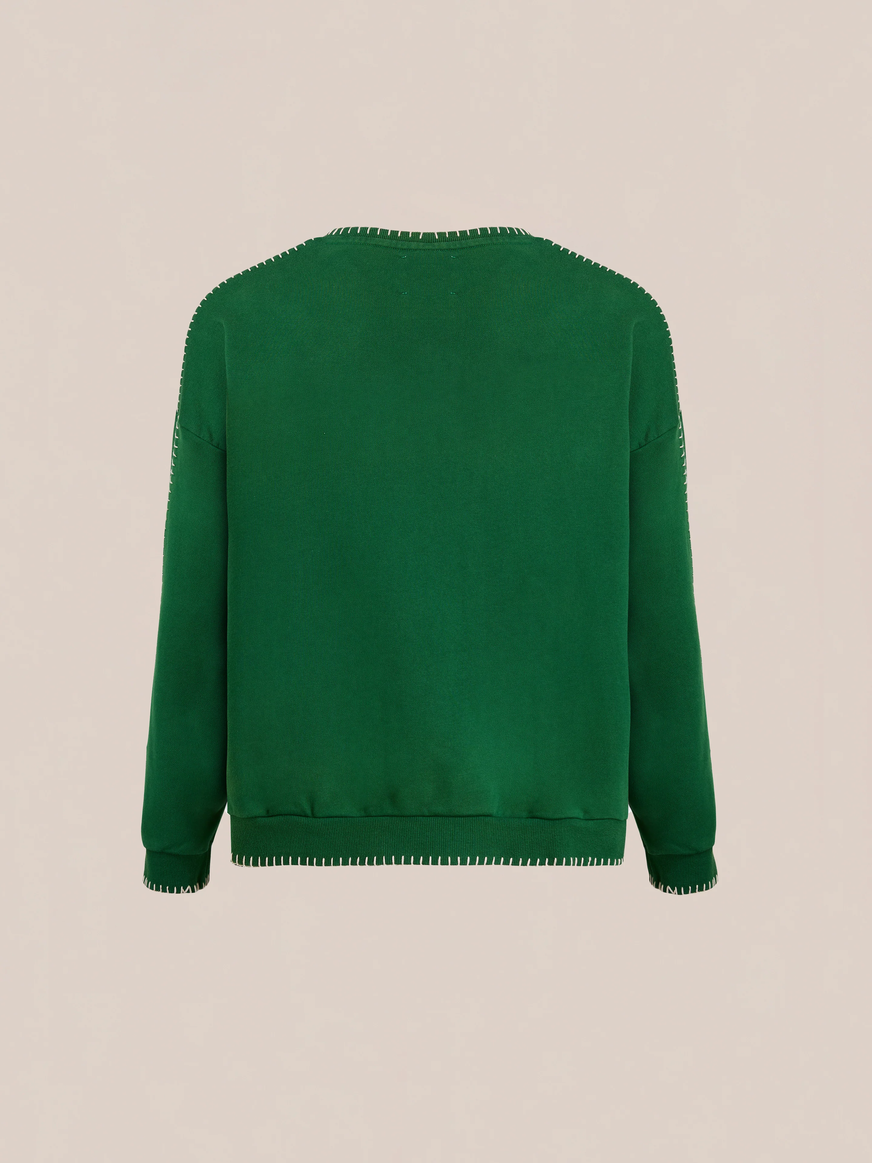 Stitched Border Distressed Crewneck - Image 9