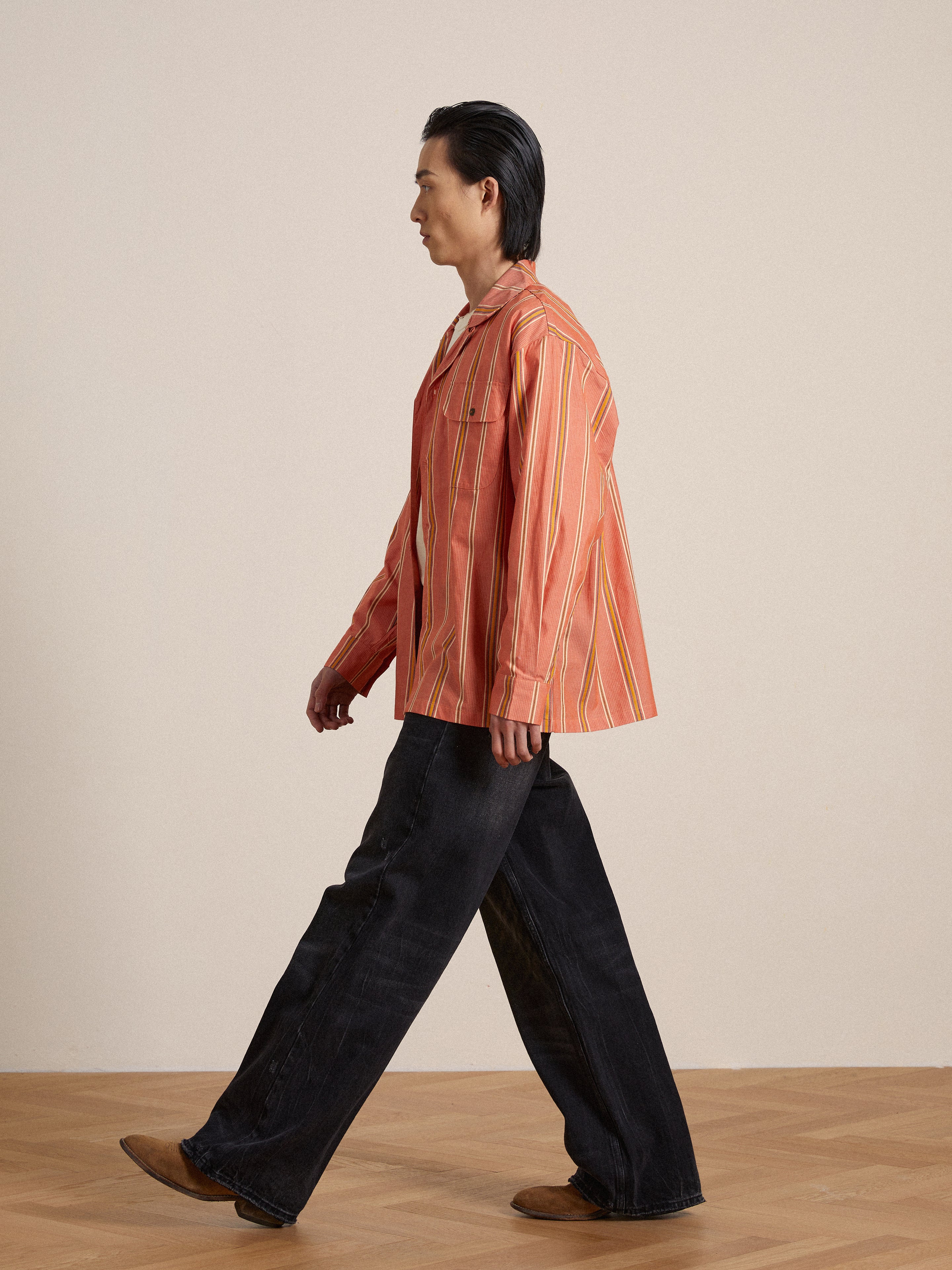 Stripe Citrus LS Camp Shirt - Image 12