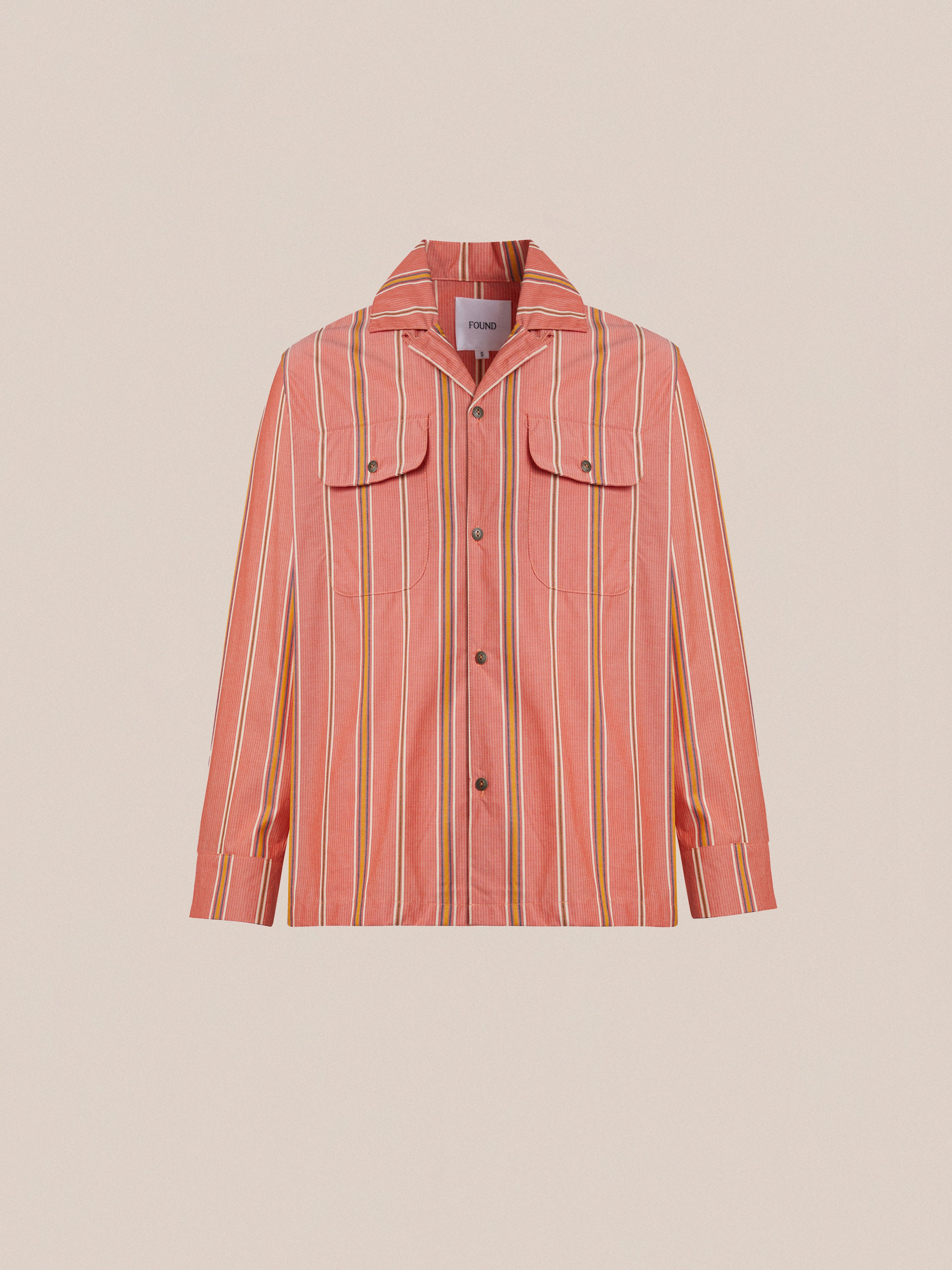 Stripe Citrus LS Camp Shirt - Image 5