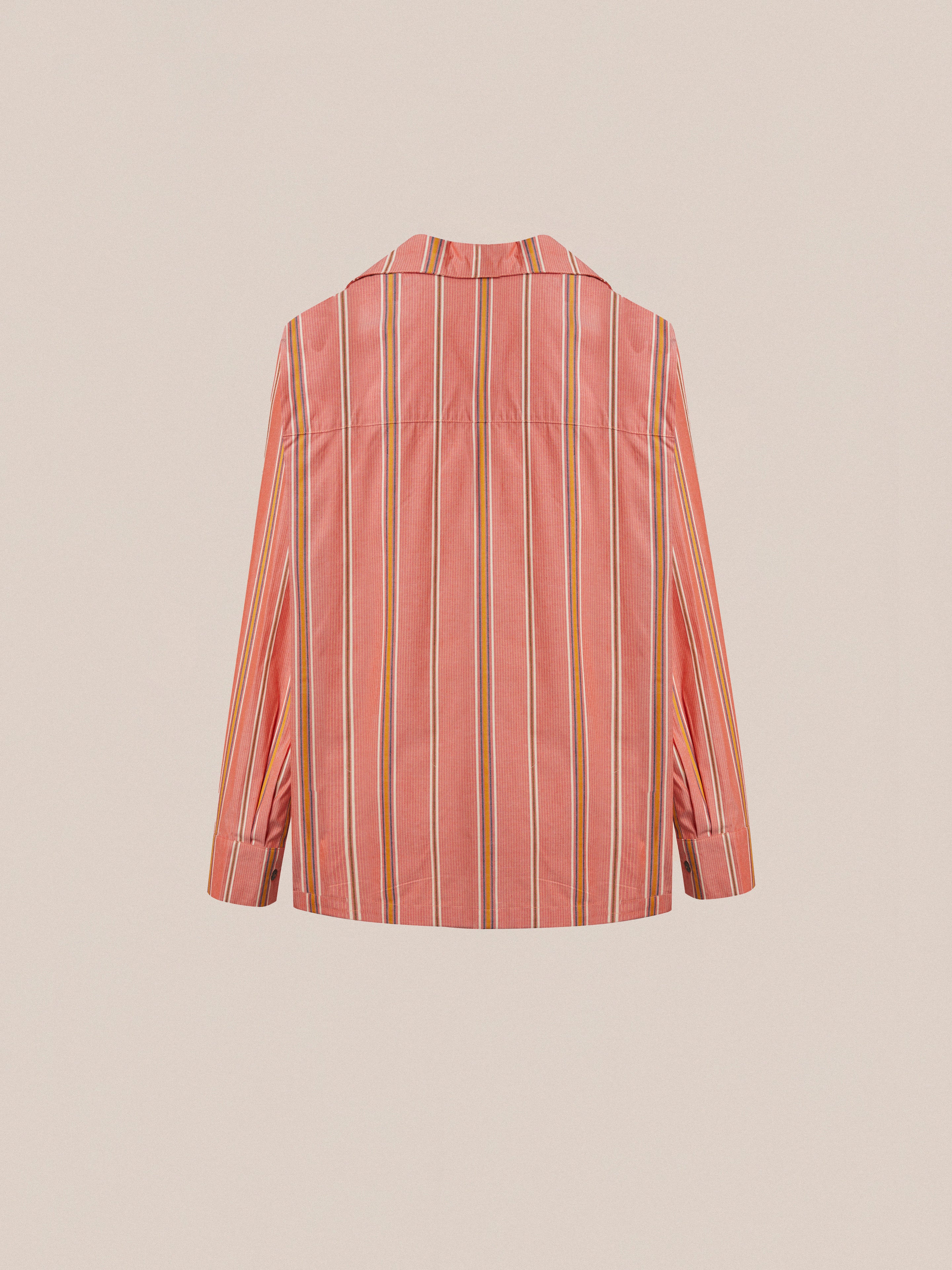 Stripe Citrus LS Camp Shirt - Image 6