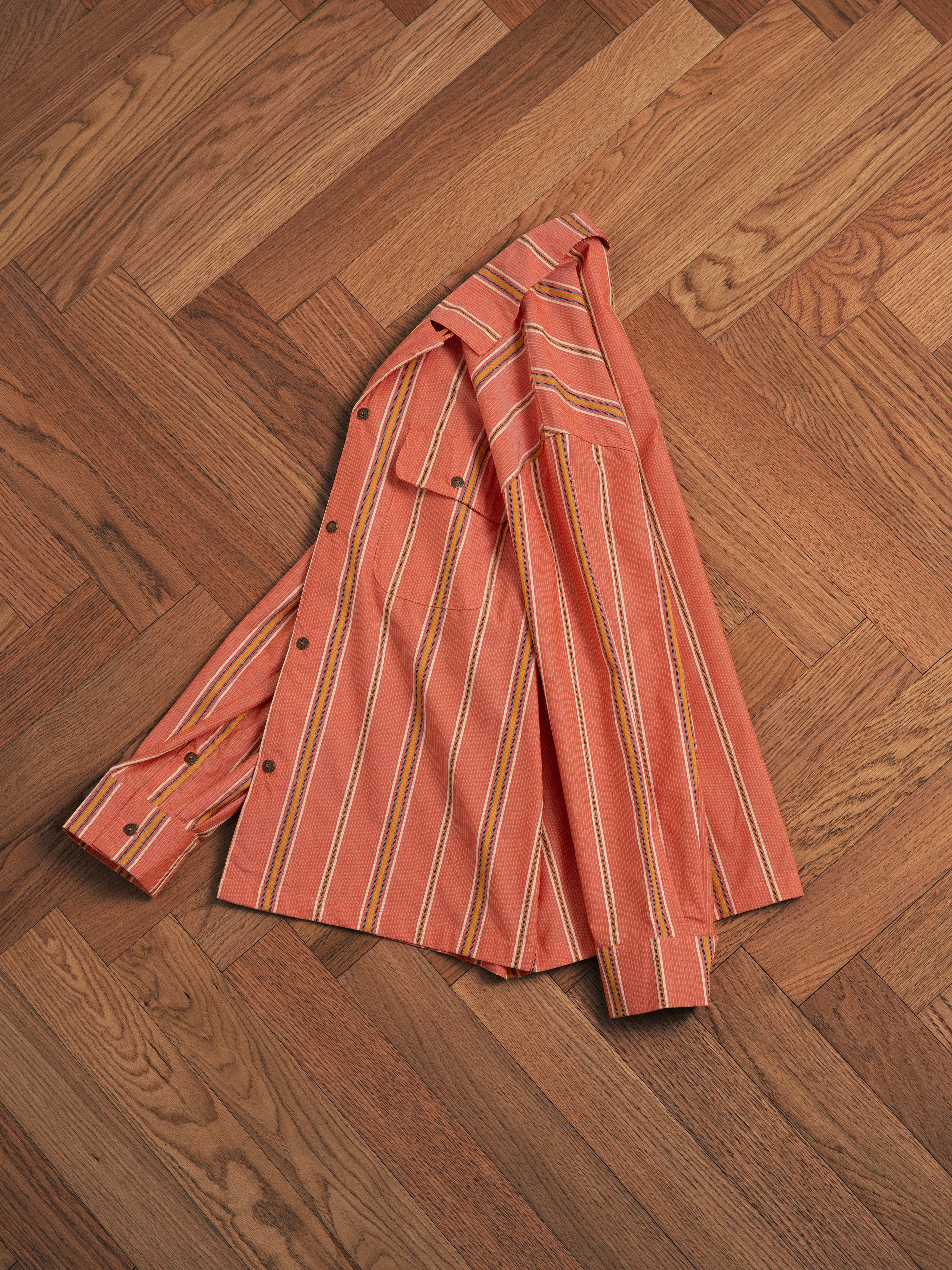 Stripe Citrus LS Camp Shirt - Image 9