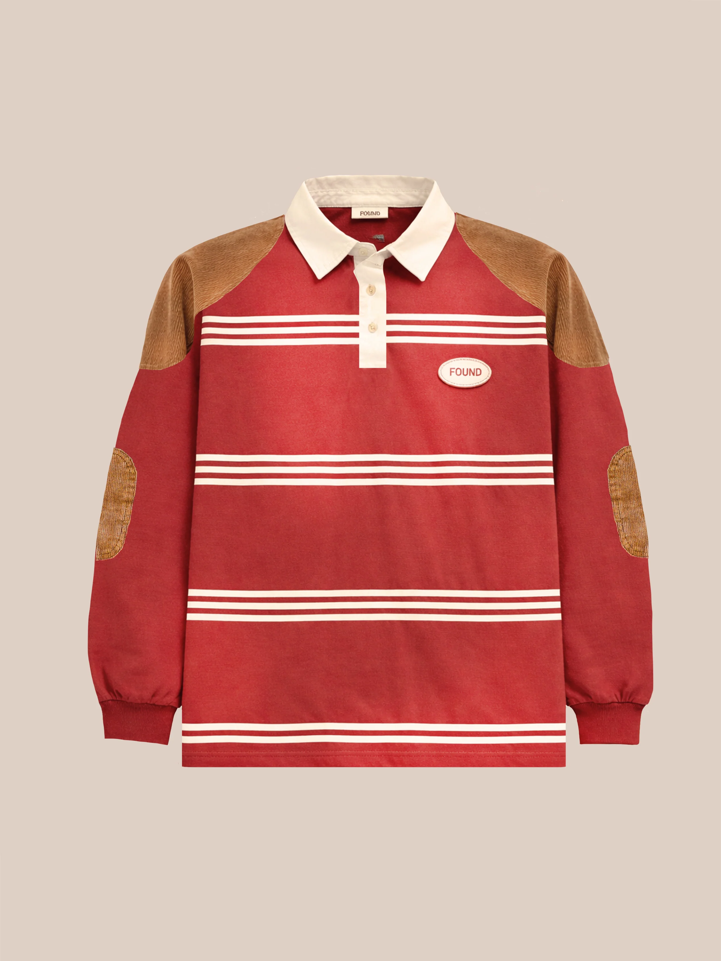 Striped Corduroy Rugby Polo