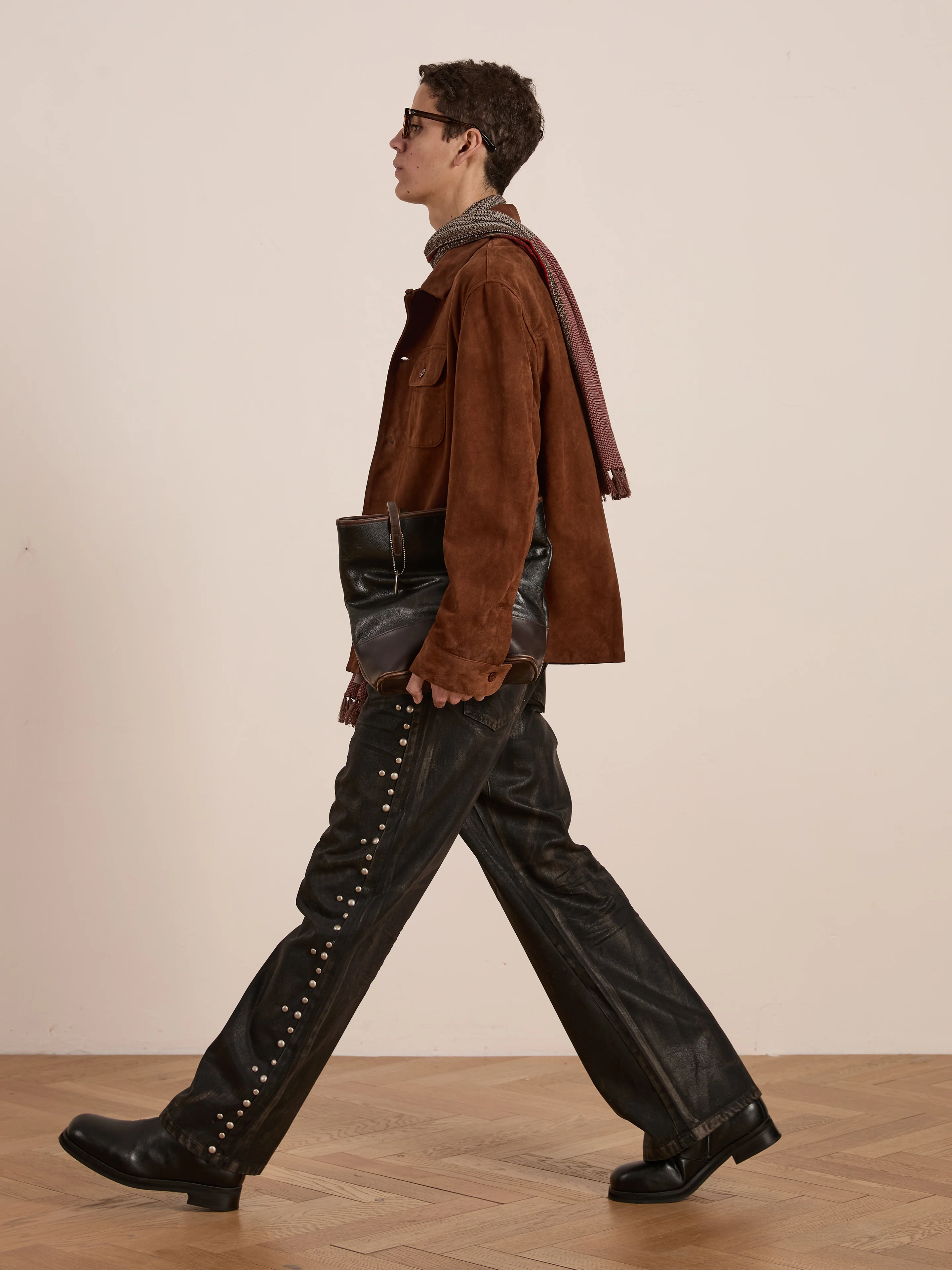 Suede Leather Camp Shirt - Image 10