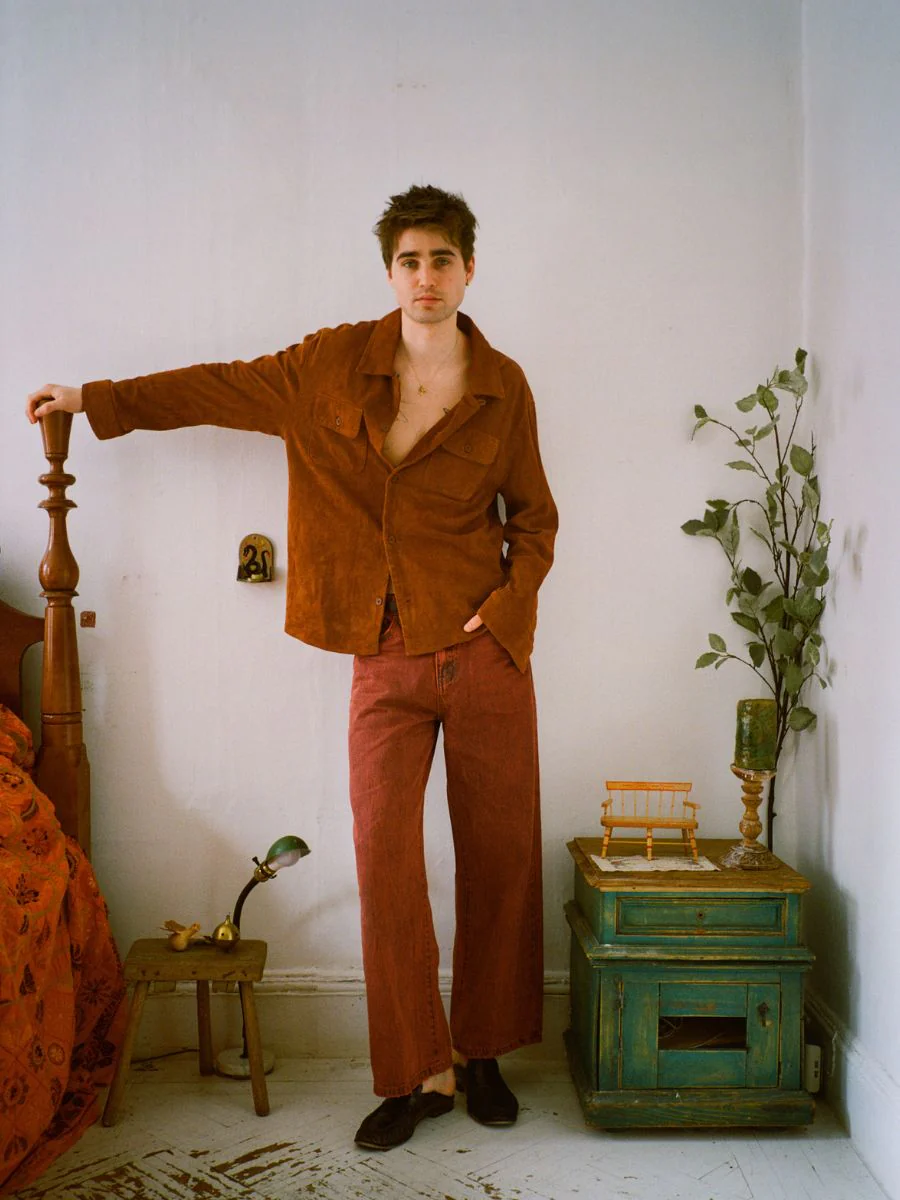 Suede Leather Camp Shirt - Image 7
