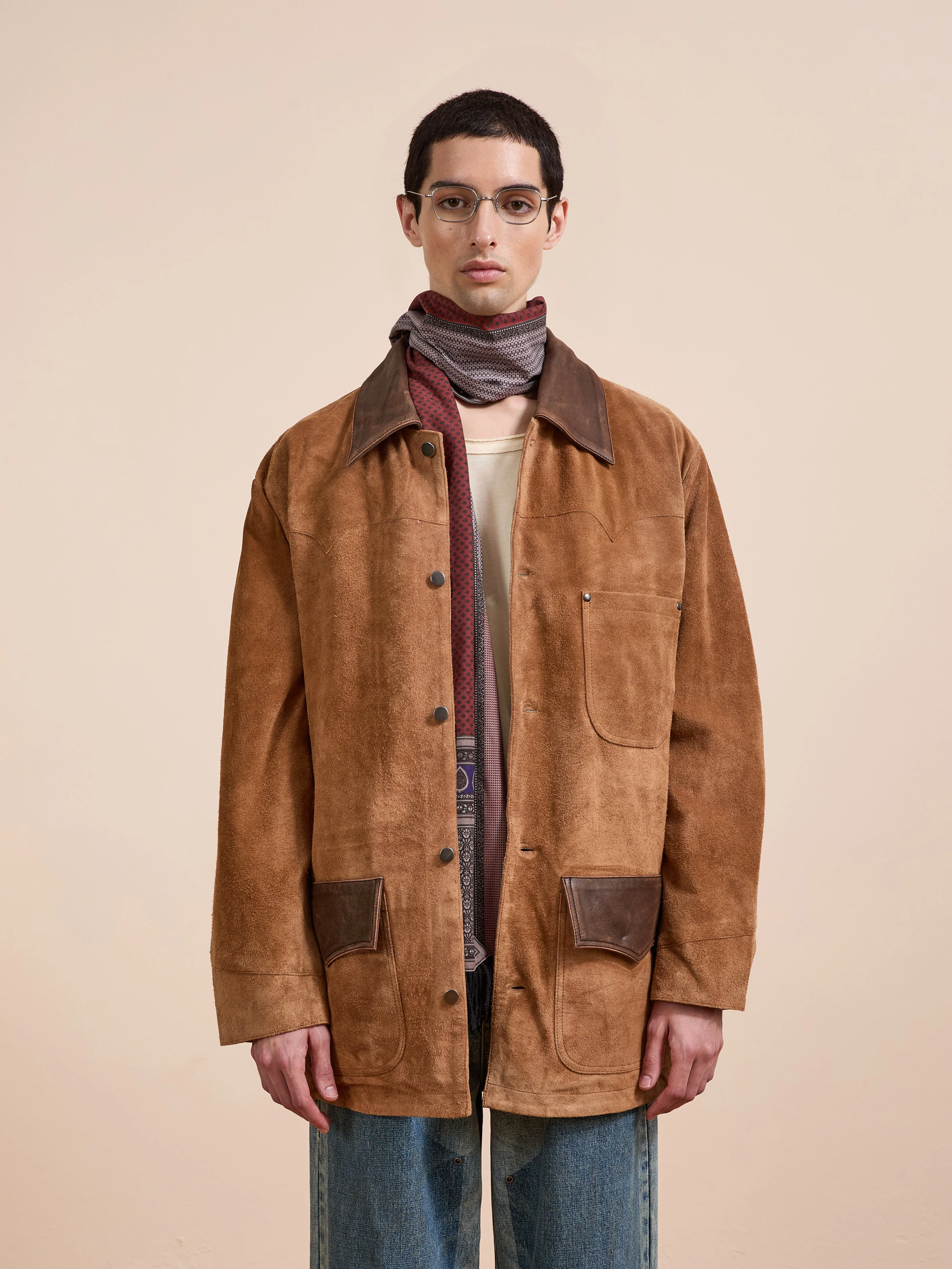 Suede Contrast Barn Jacket - Image 11