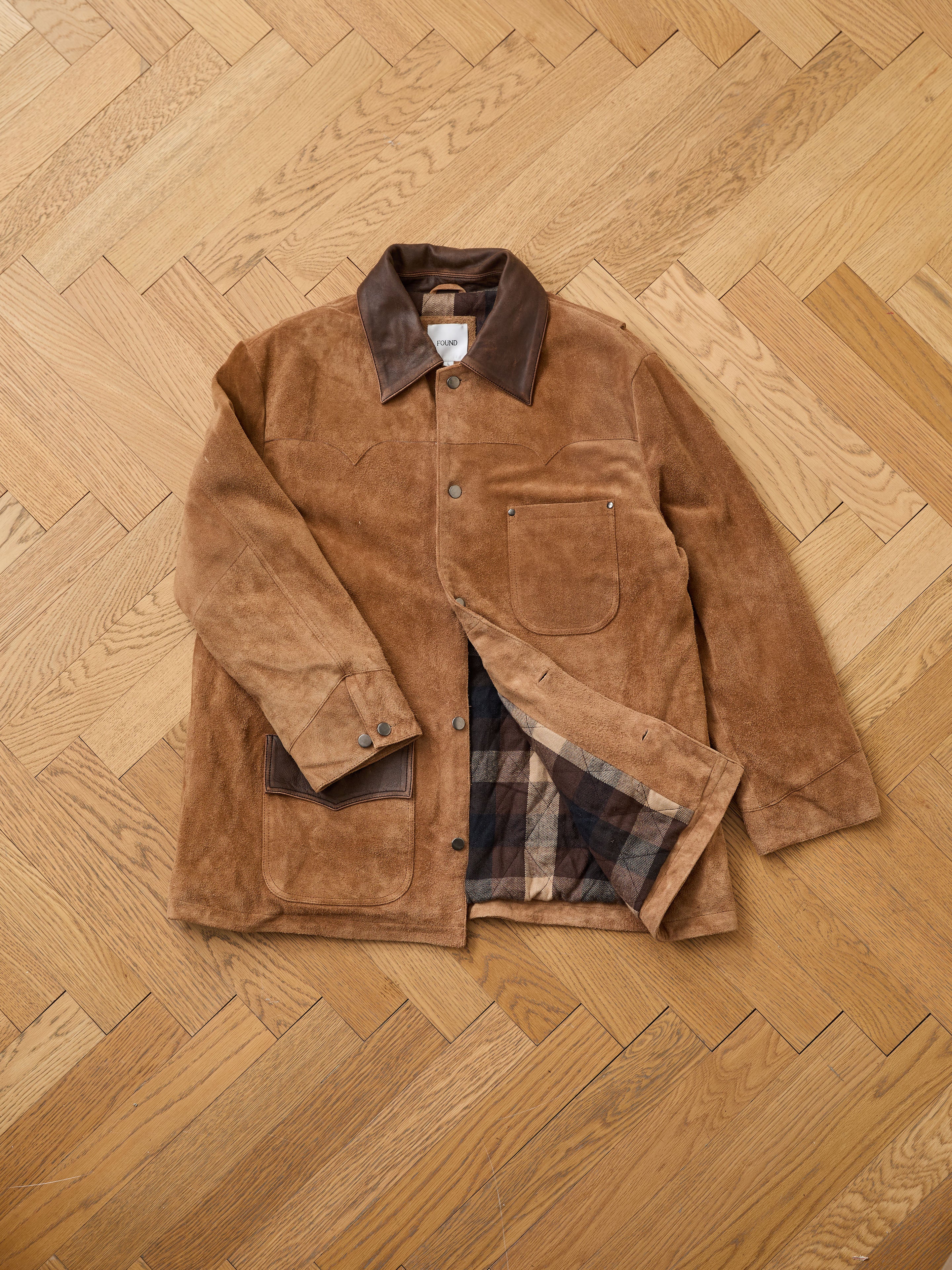 Suede Contrast Barn Jacket - Image 17