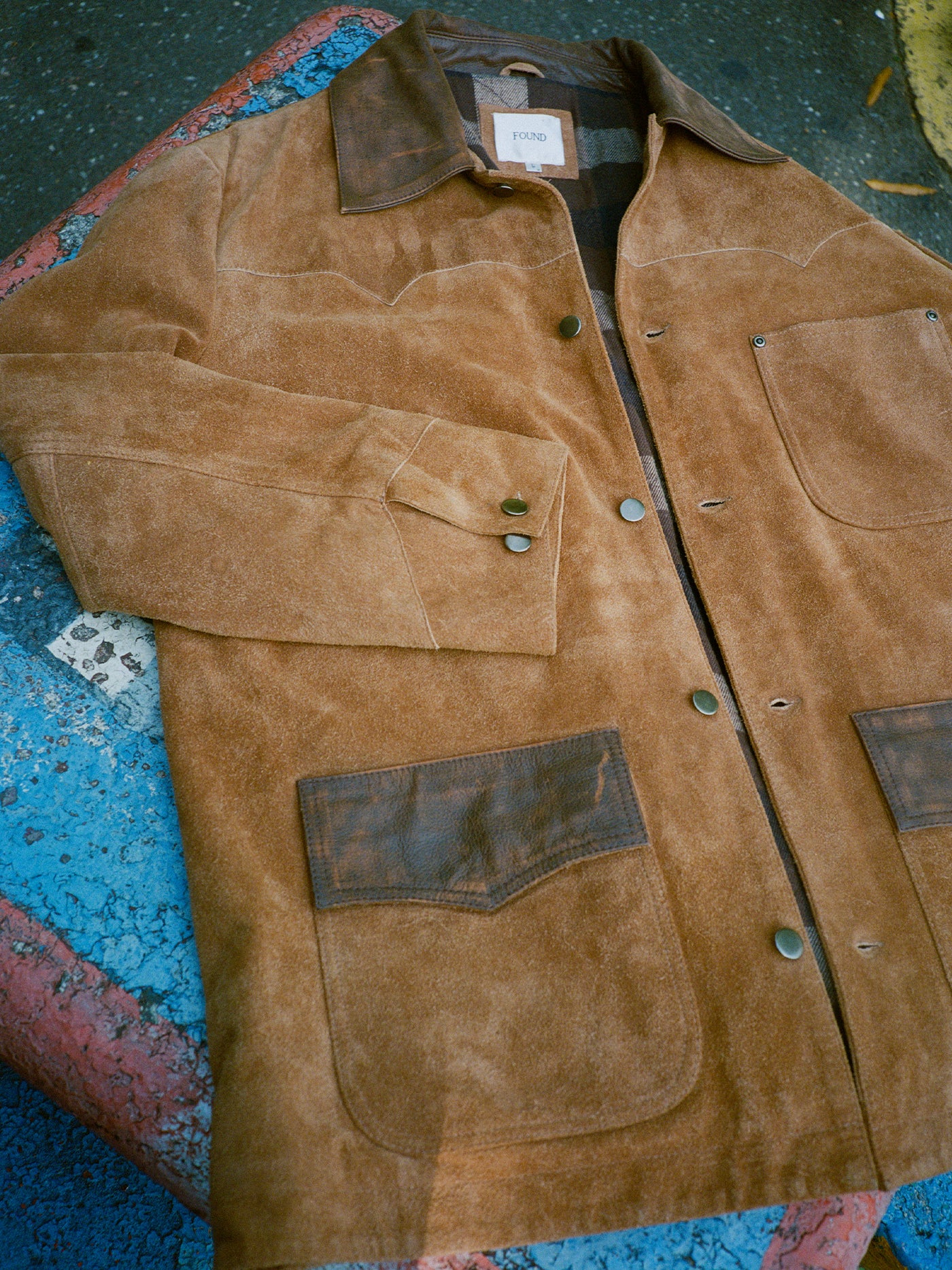 Suede Contrast Barn Jacket - Image 3