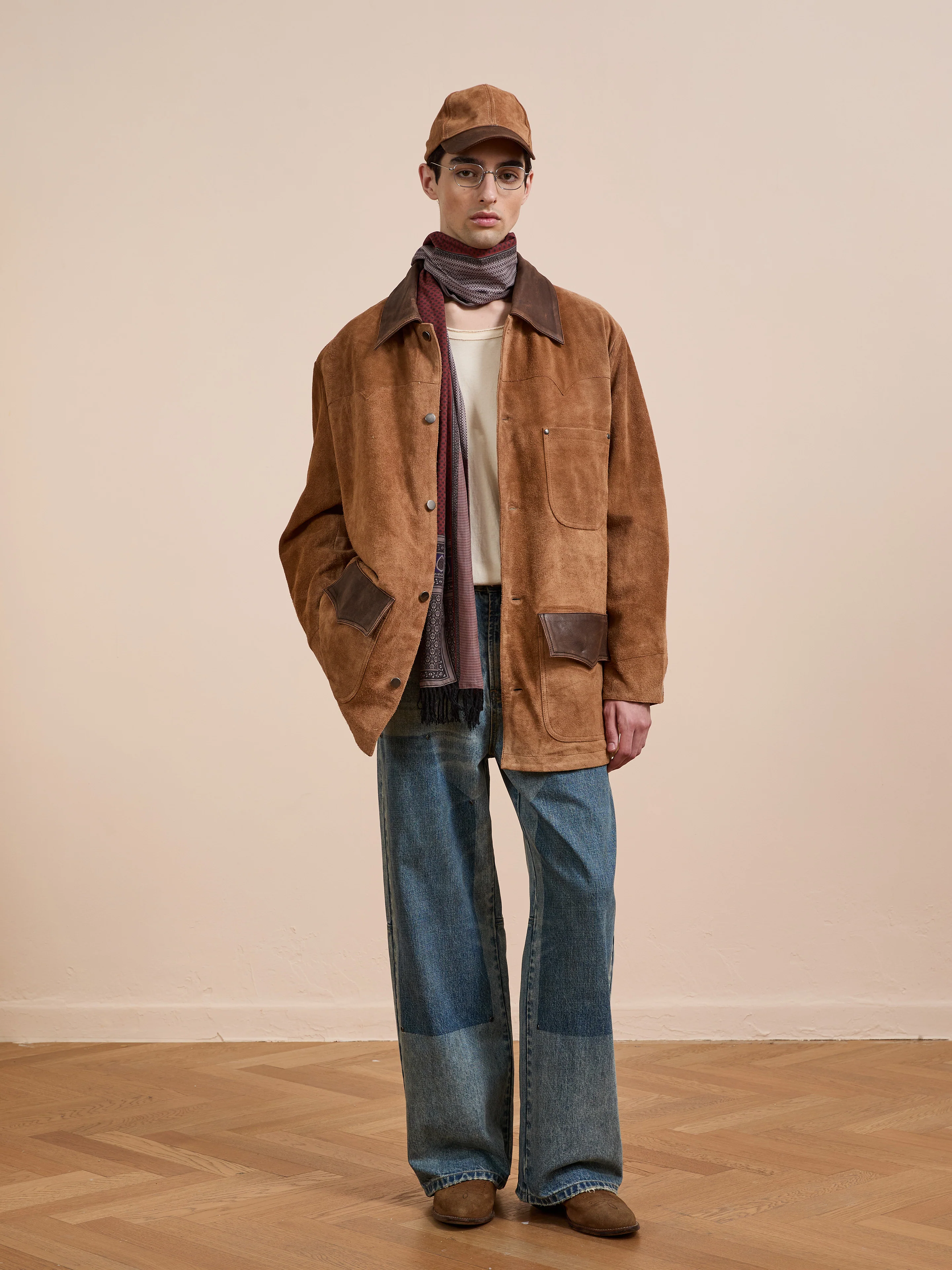 Suede Contrast Barn Jacket - Image 5