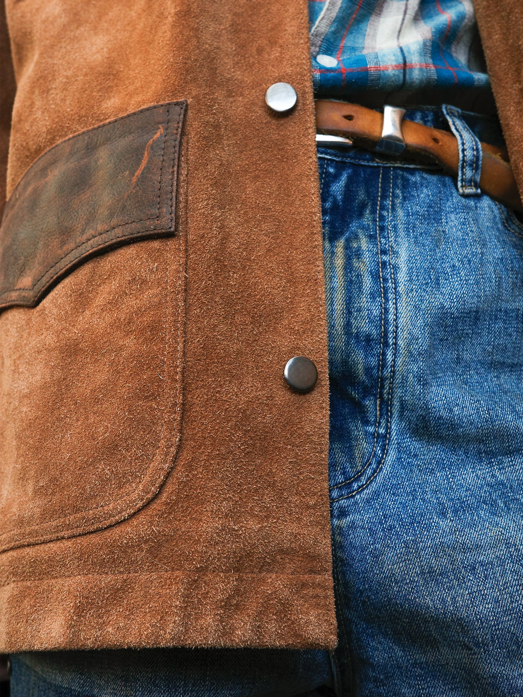 Suede Contrast Barn Jacket - Image 7