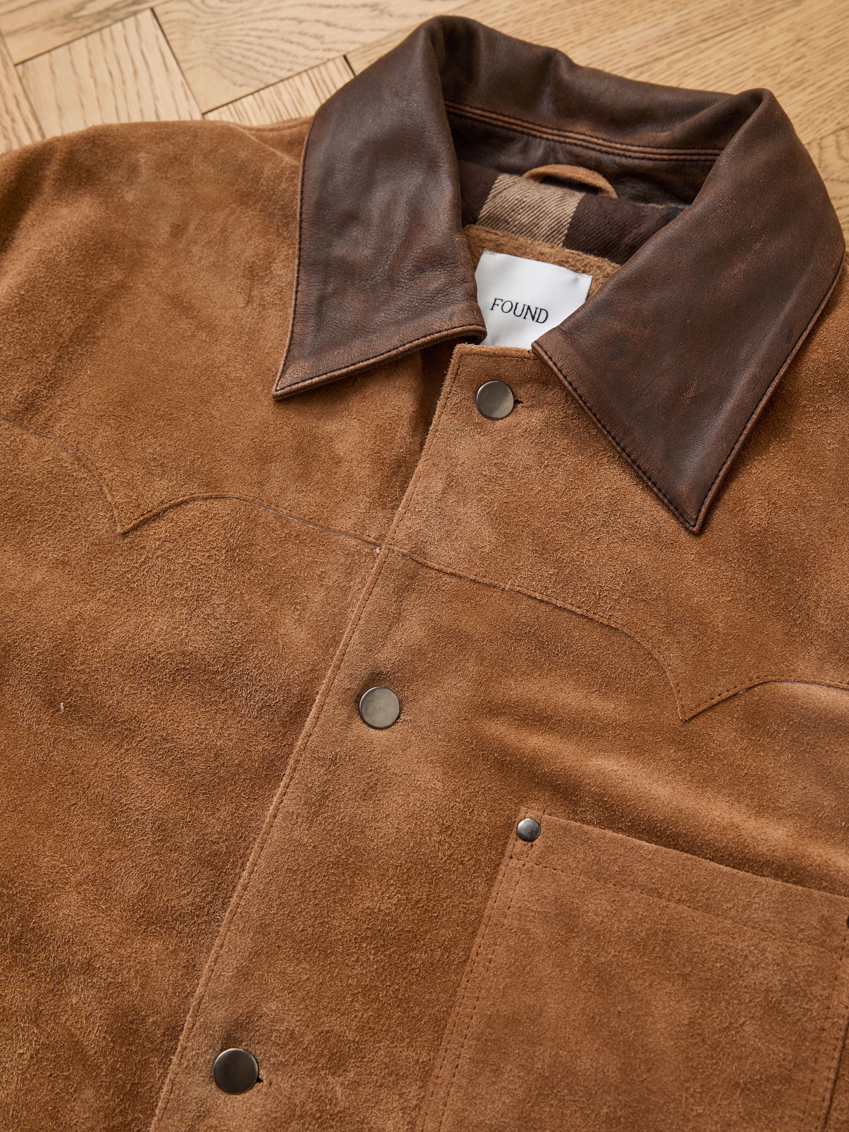 Suede Contrast Barn Jacket - Image 9