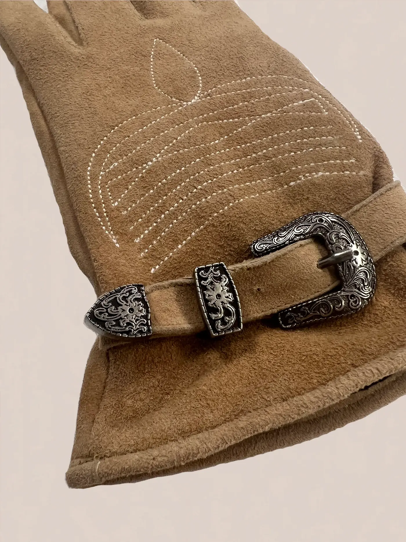 Suede Western Gloves - Image 3