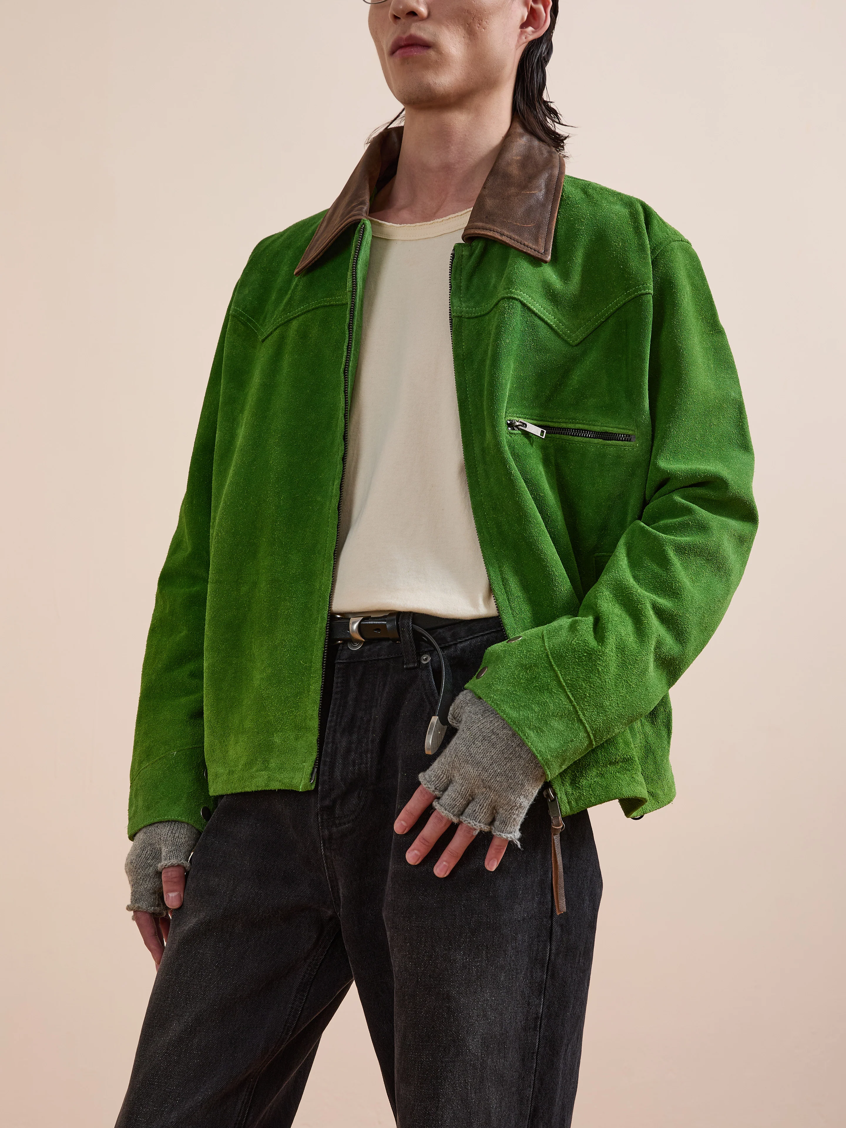 Suede Western Work Jacket - Image 3