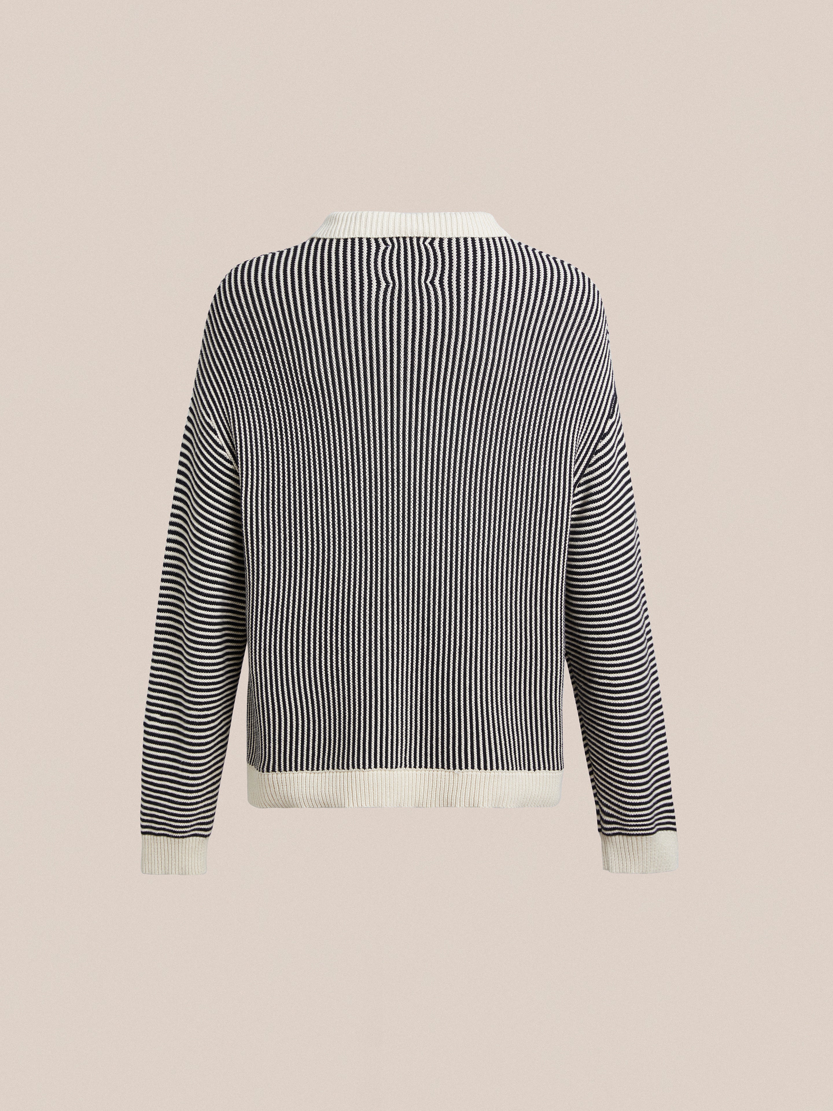 Tabas Tie Knit Collared Sweater - Image 7