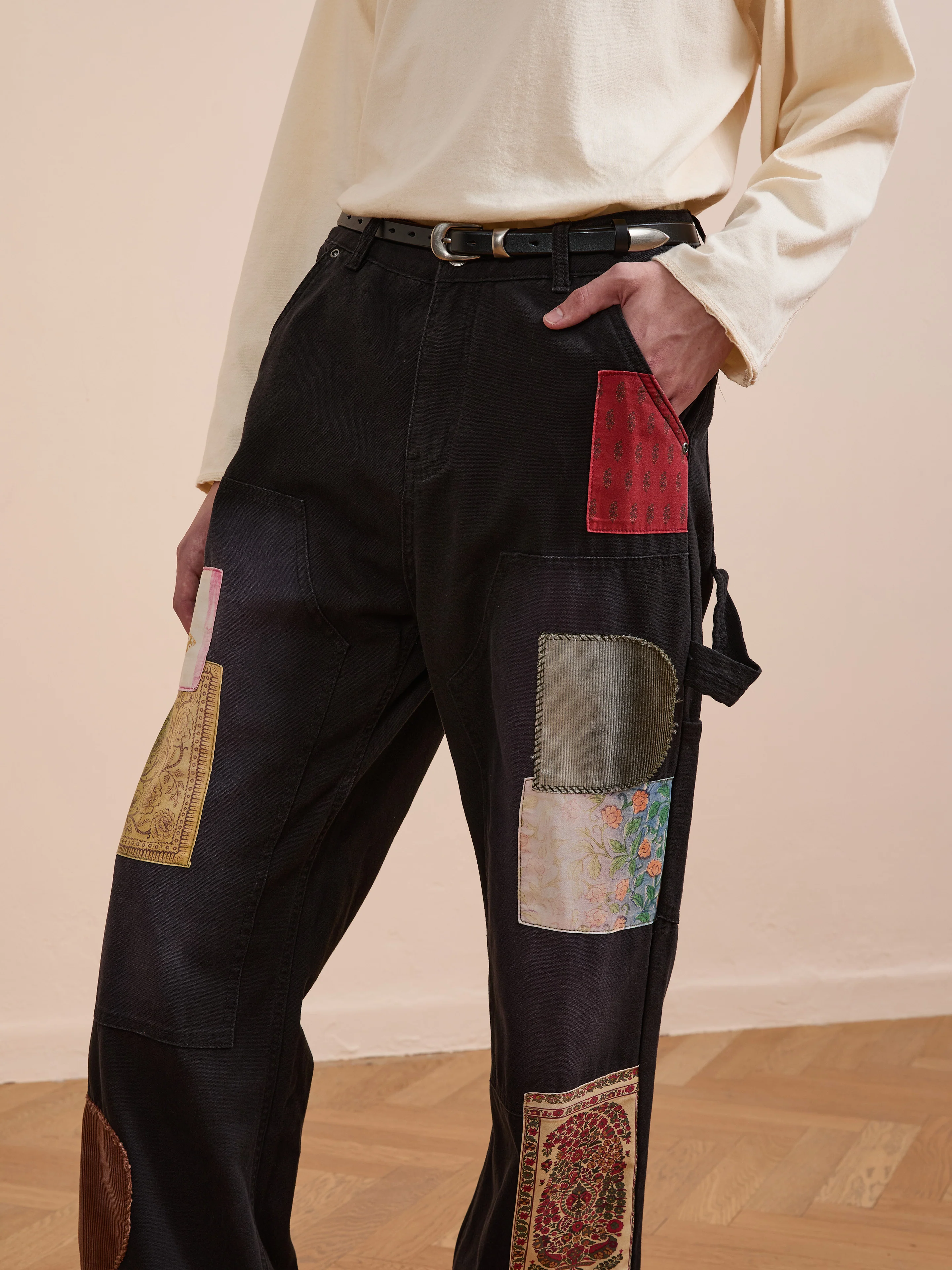 Tapestry Carpenter Canvas Pants - Image 2