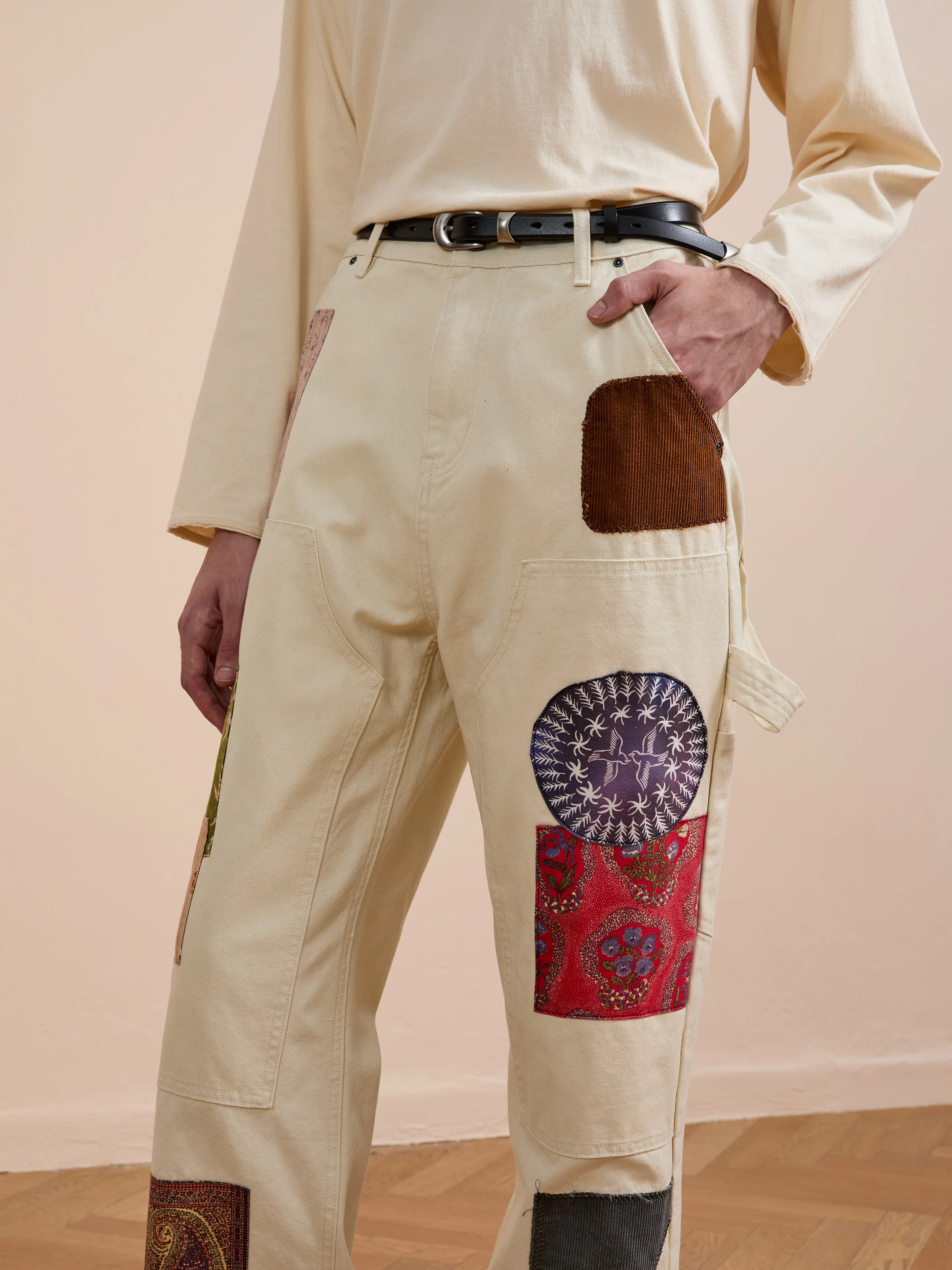 Tapestry Carpenter Canvas Pants - Image 2