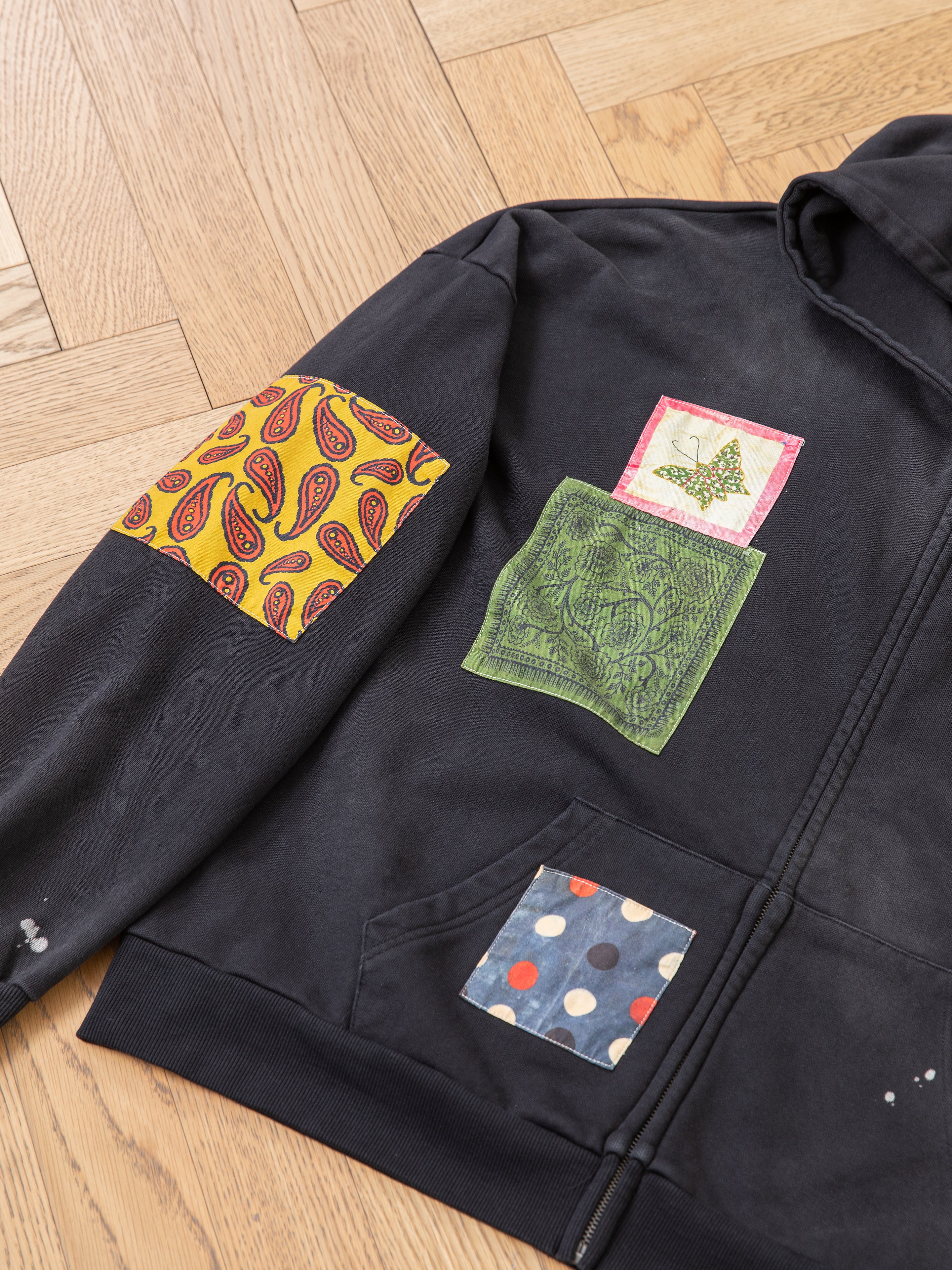 Tapestry Patchwork Zip Up Hoodie - Image 12