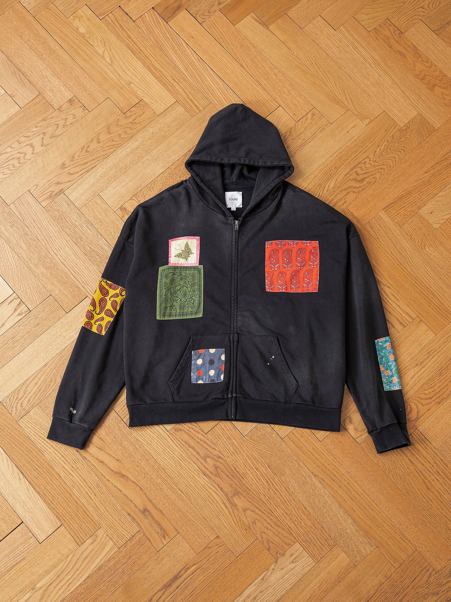 Tapestry Patchwork Zip Up Hoodie - Image 9